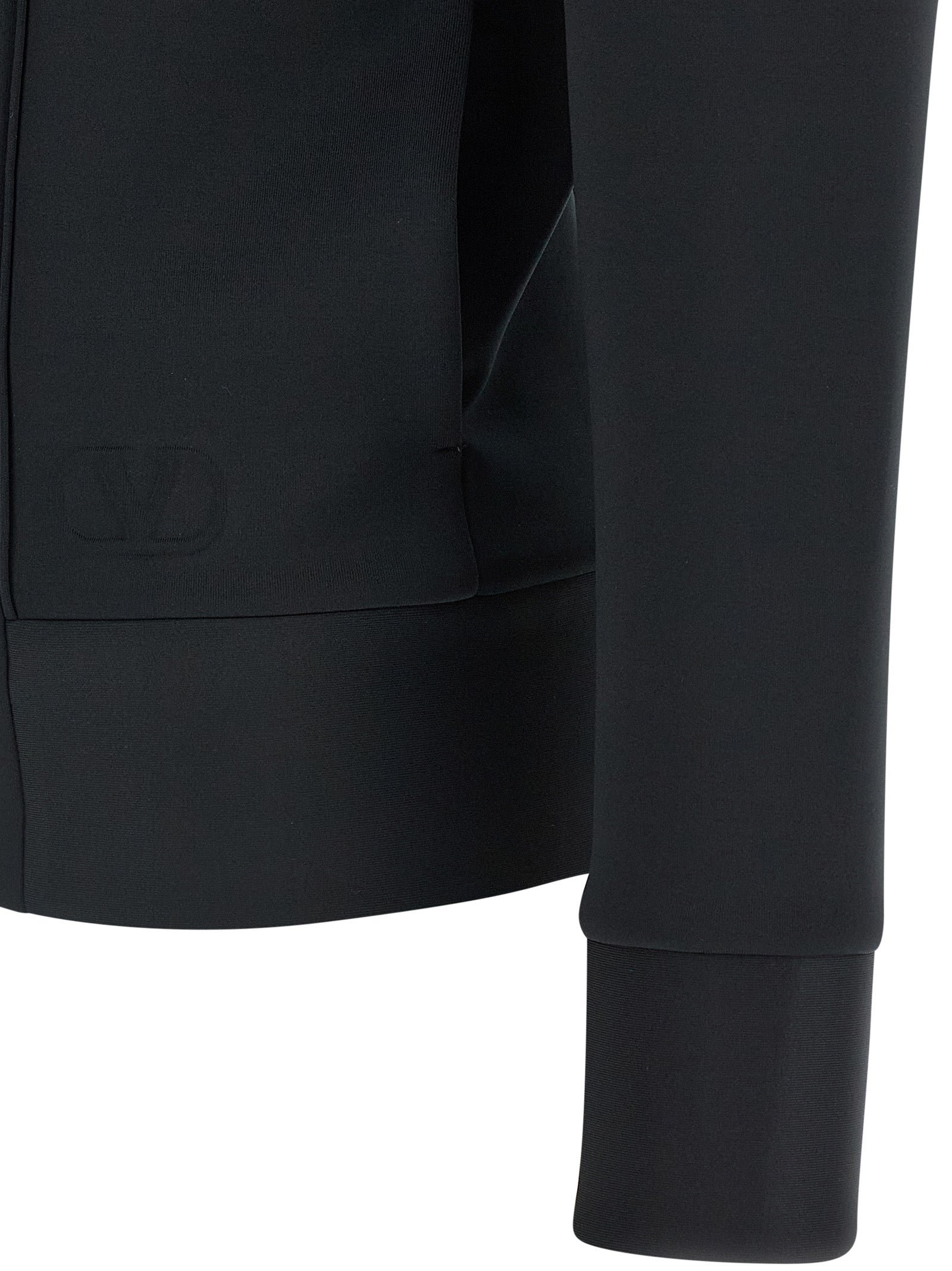 Black Polyester Sweatshirt