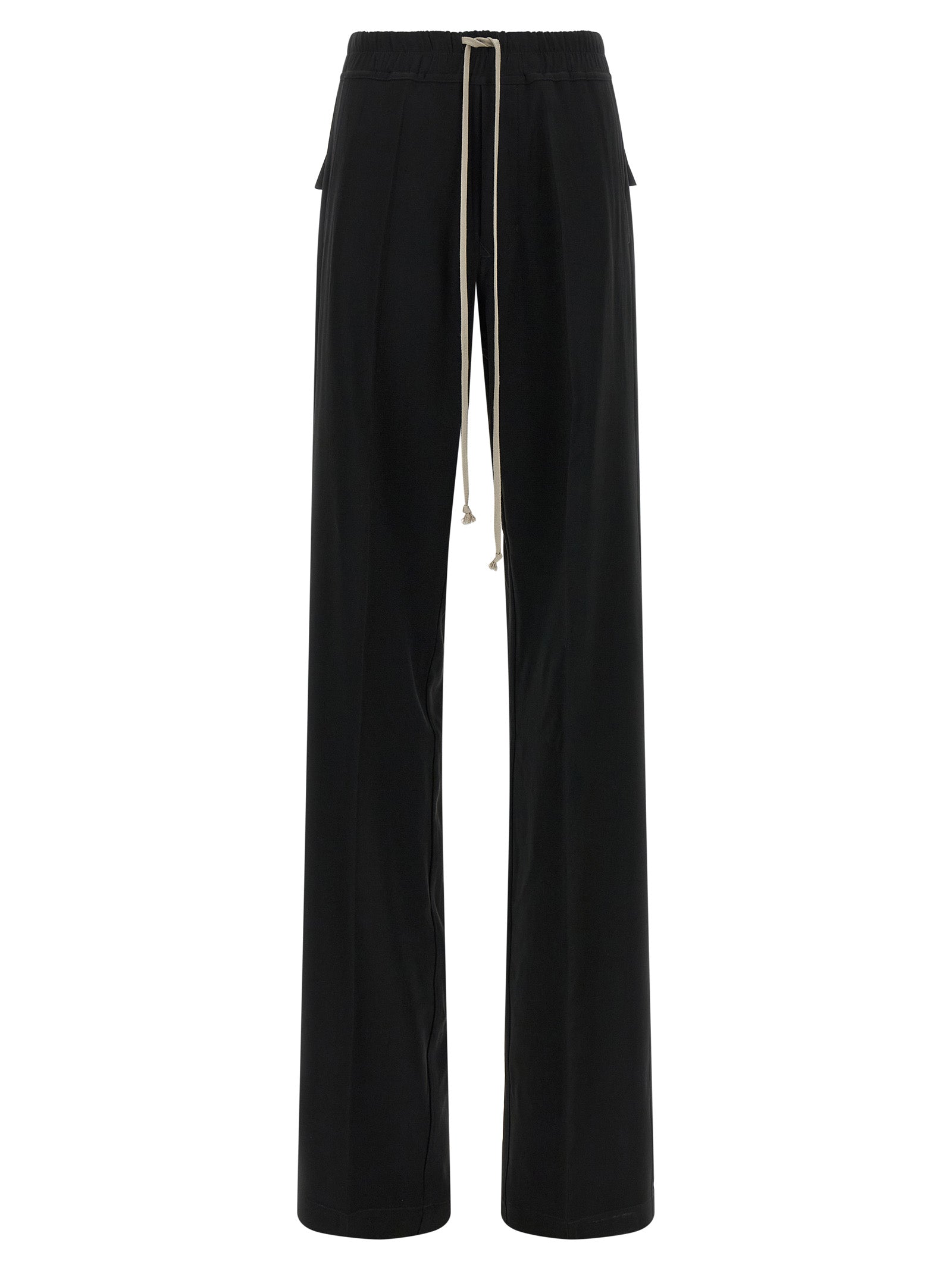 Black Viscose Casual Pants