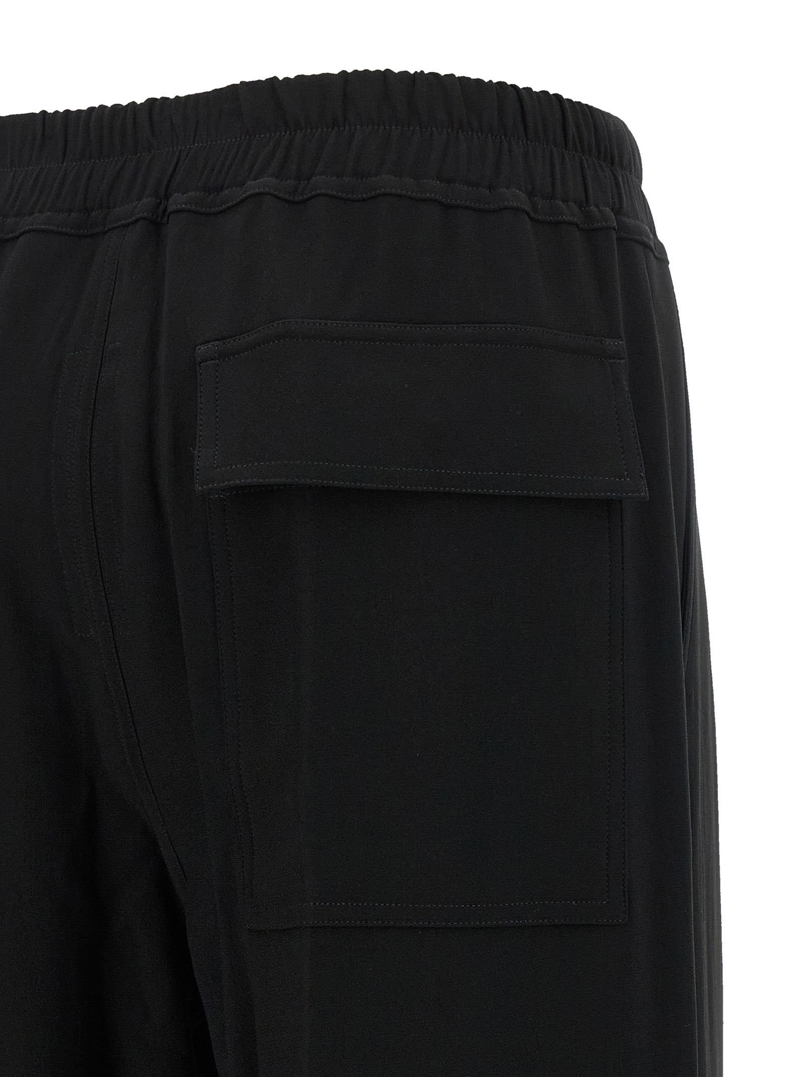 Black Viscose Casual Pants