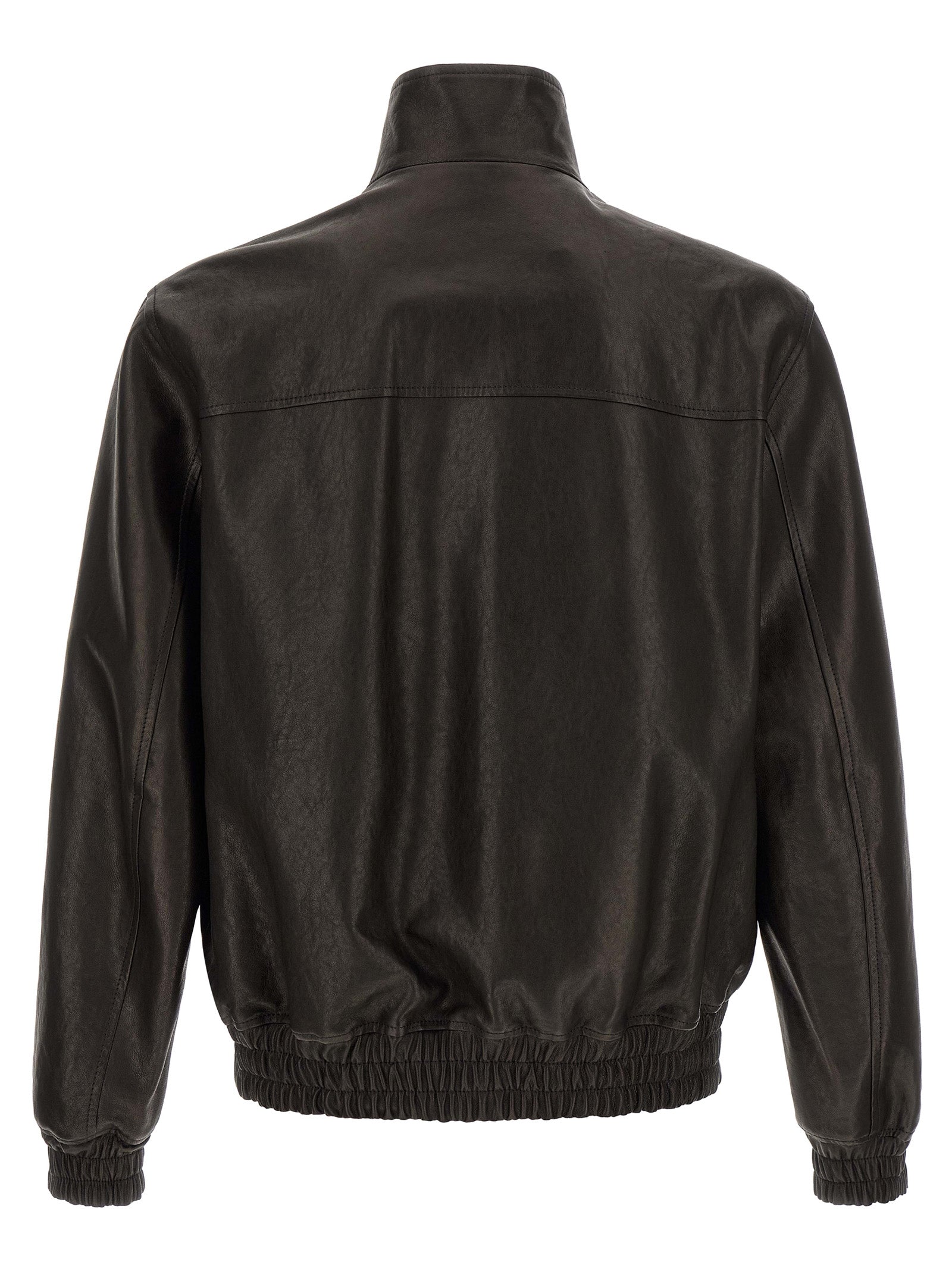Black Calfskin Leather Jacket