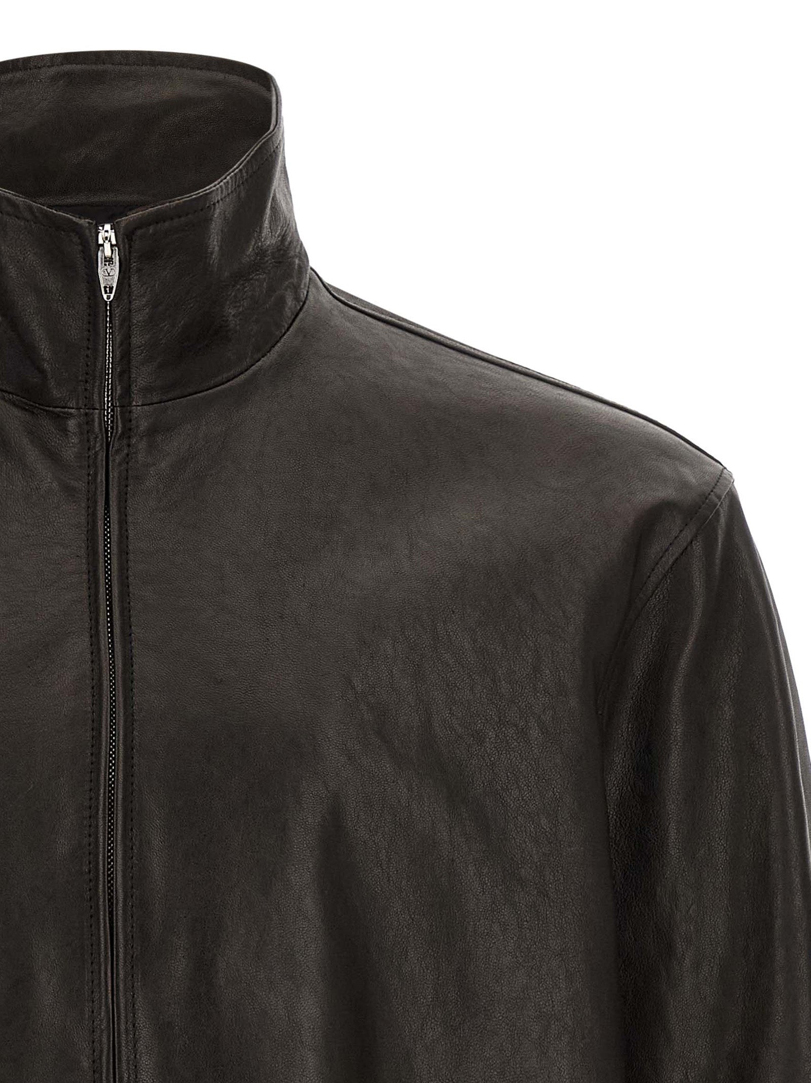 Black Calfskin Leather Jacket