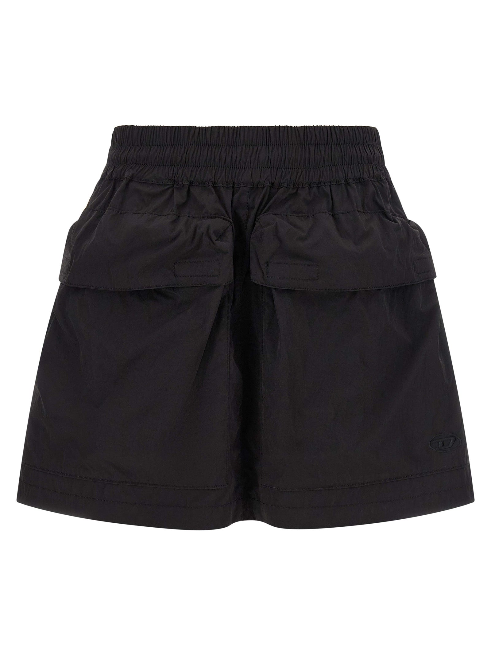Black Polyamide Long Skirt