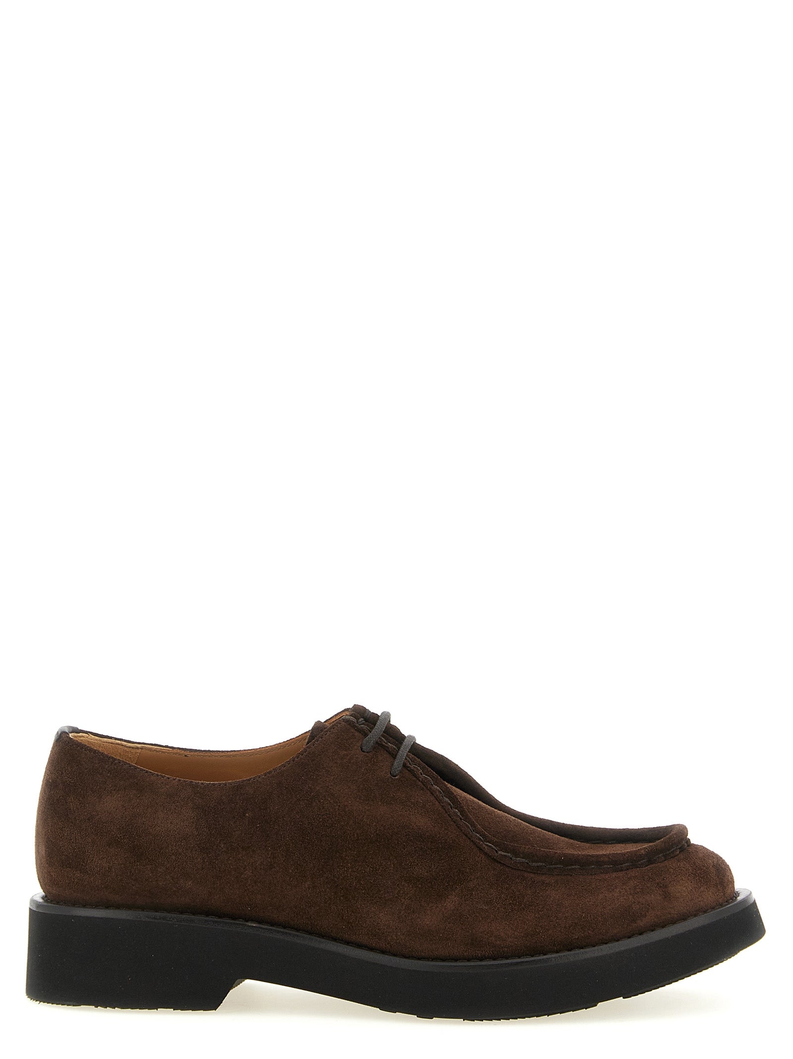 Brown Calfskin Oxfords And Derbies