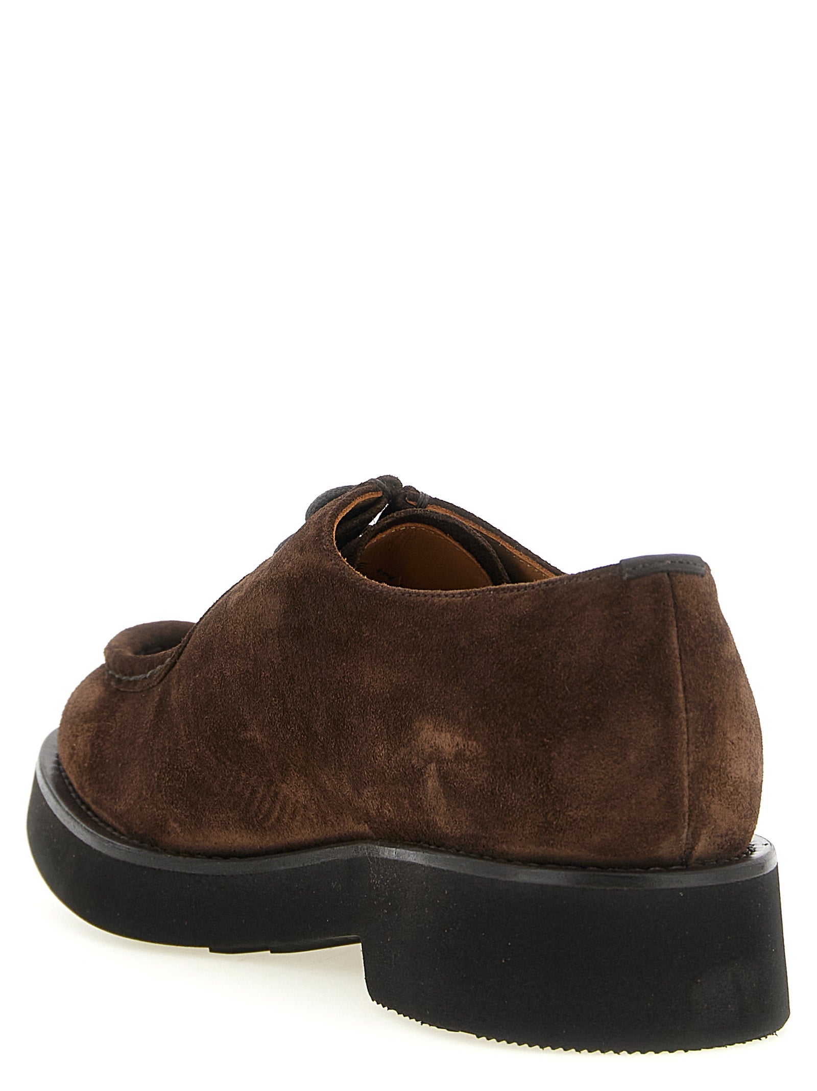 Brown Calfskin Oxfords And Derbies