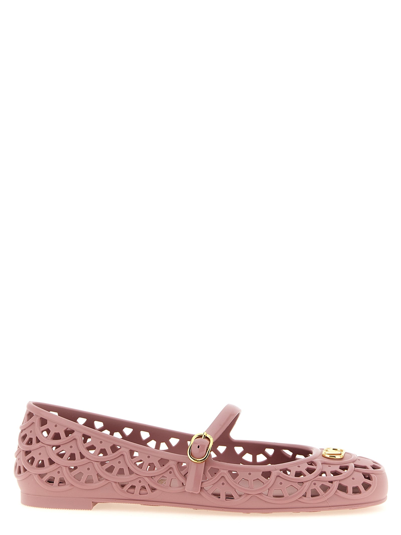 Multicolor Polyvinyl Ballet Flats