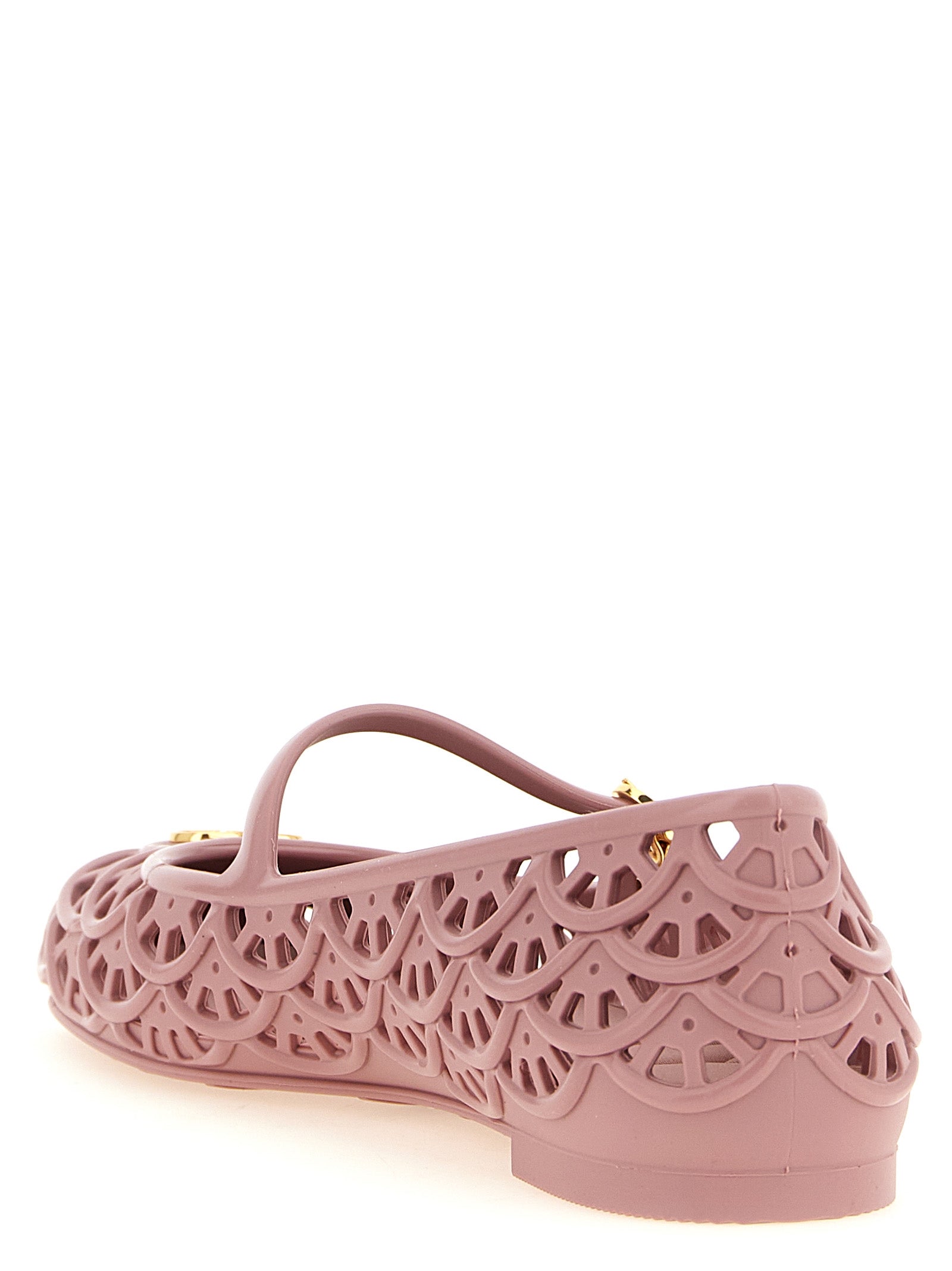 Multicolor Polyvinyl Ballet Flats