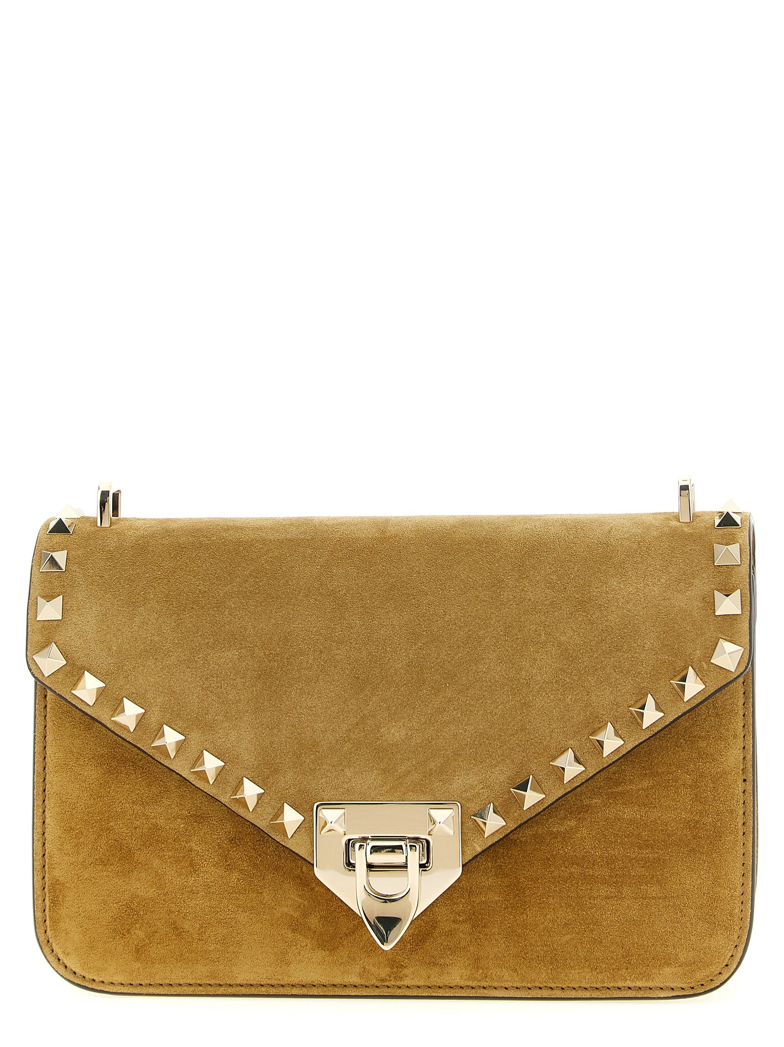 Beige Calfskin Crossbody Bag