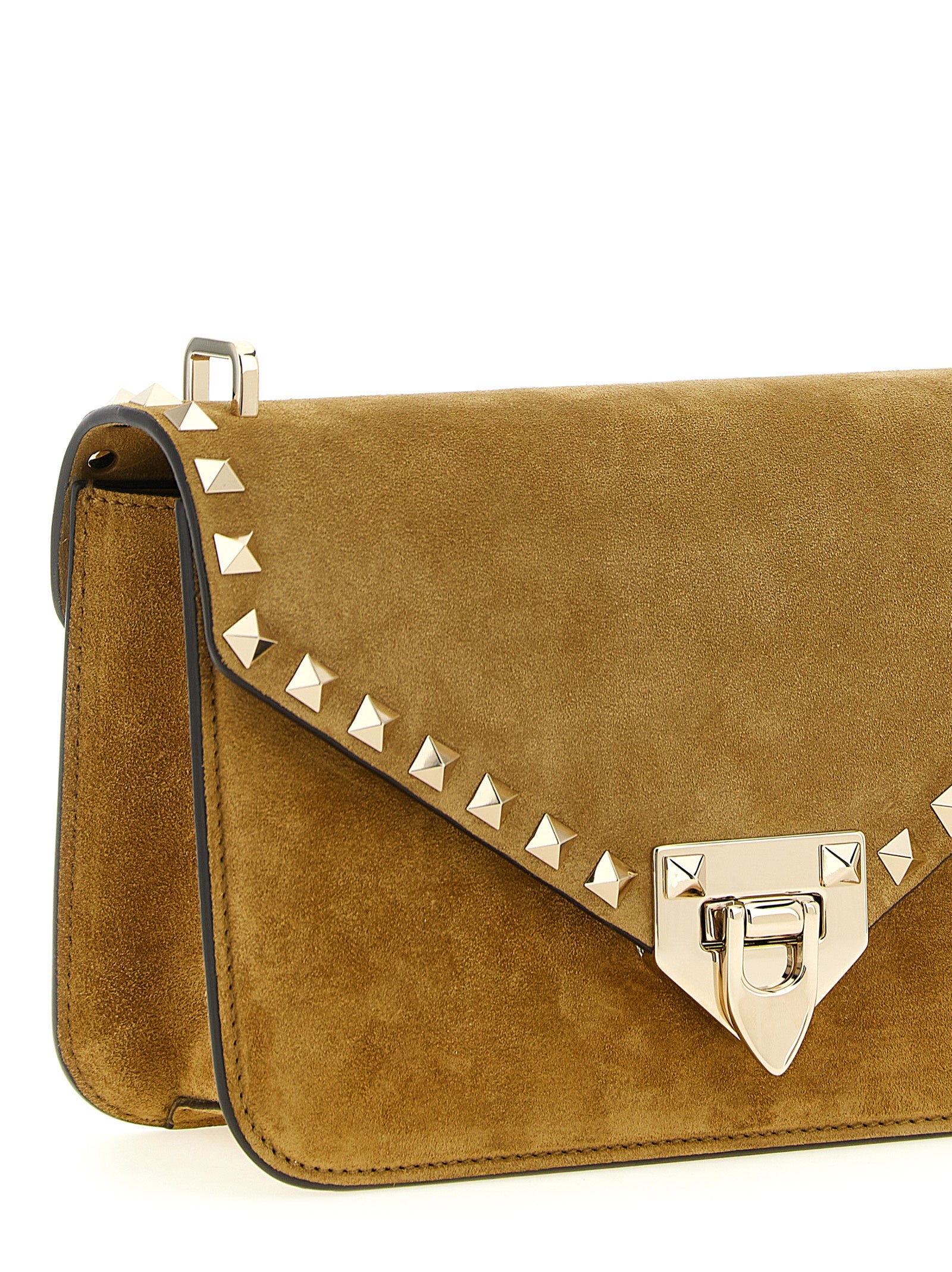 Beige Calfskin Crossbody Bag