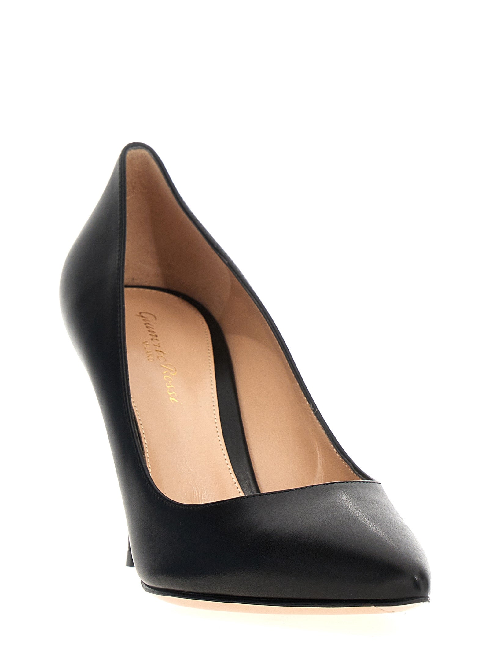 Black Calfskin High Heel Pumps