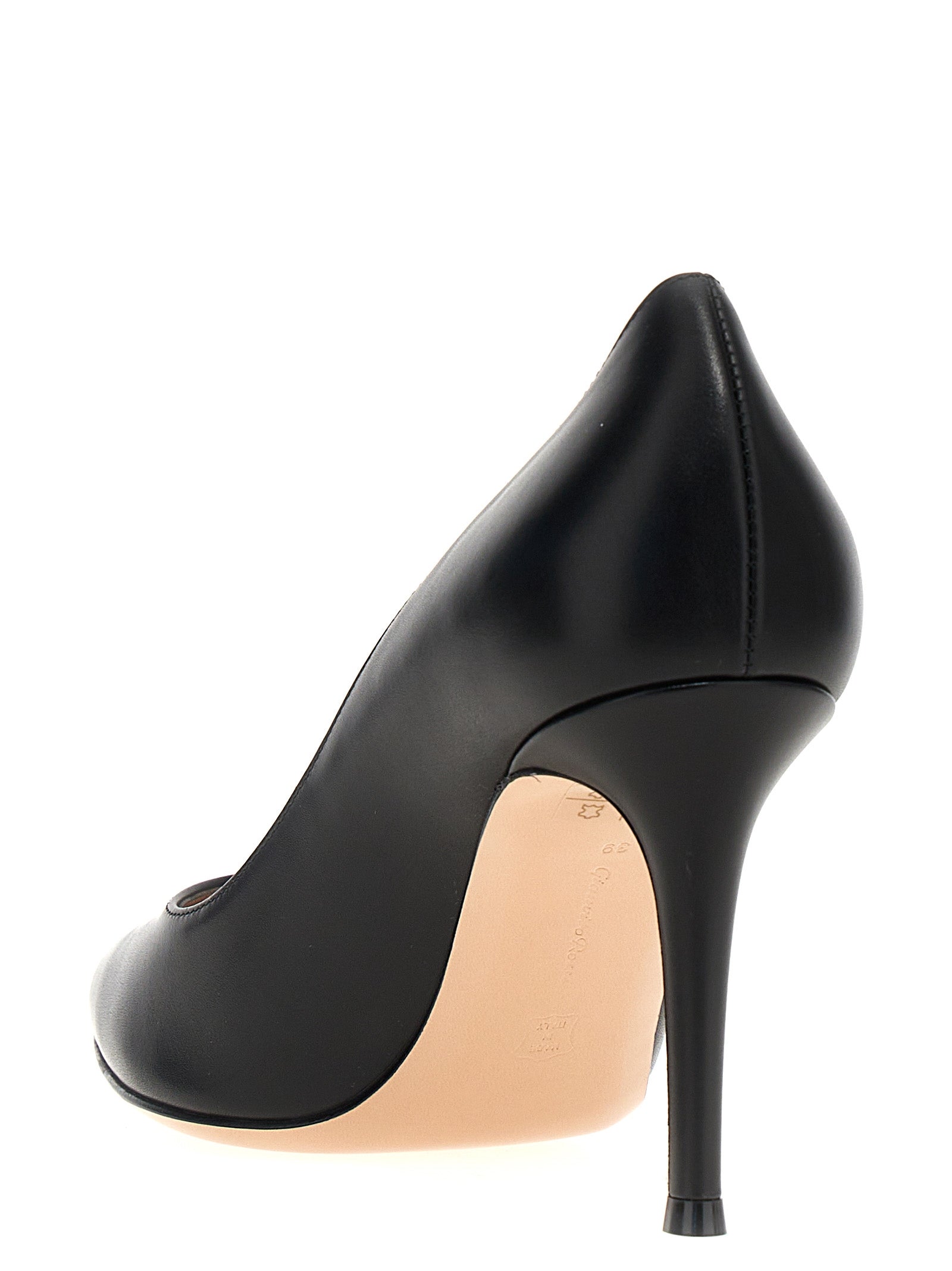 Black Calfskin High Heel Pumps