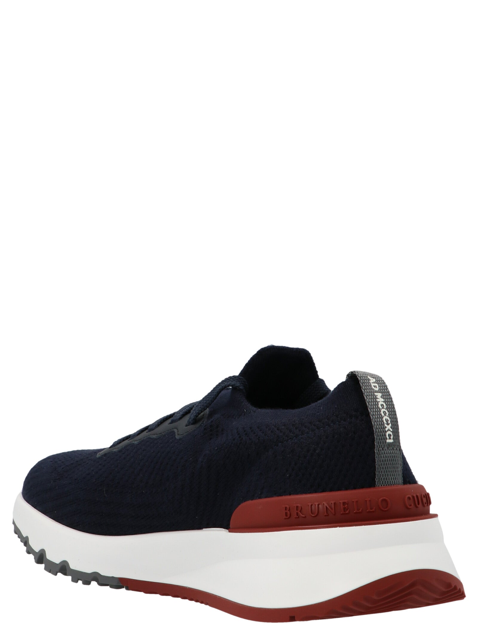 Blue Polyethylene Athletic Sneakers