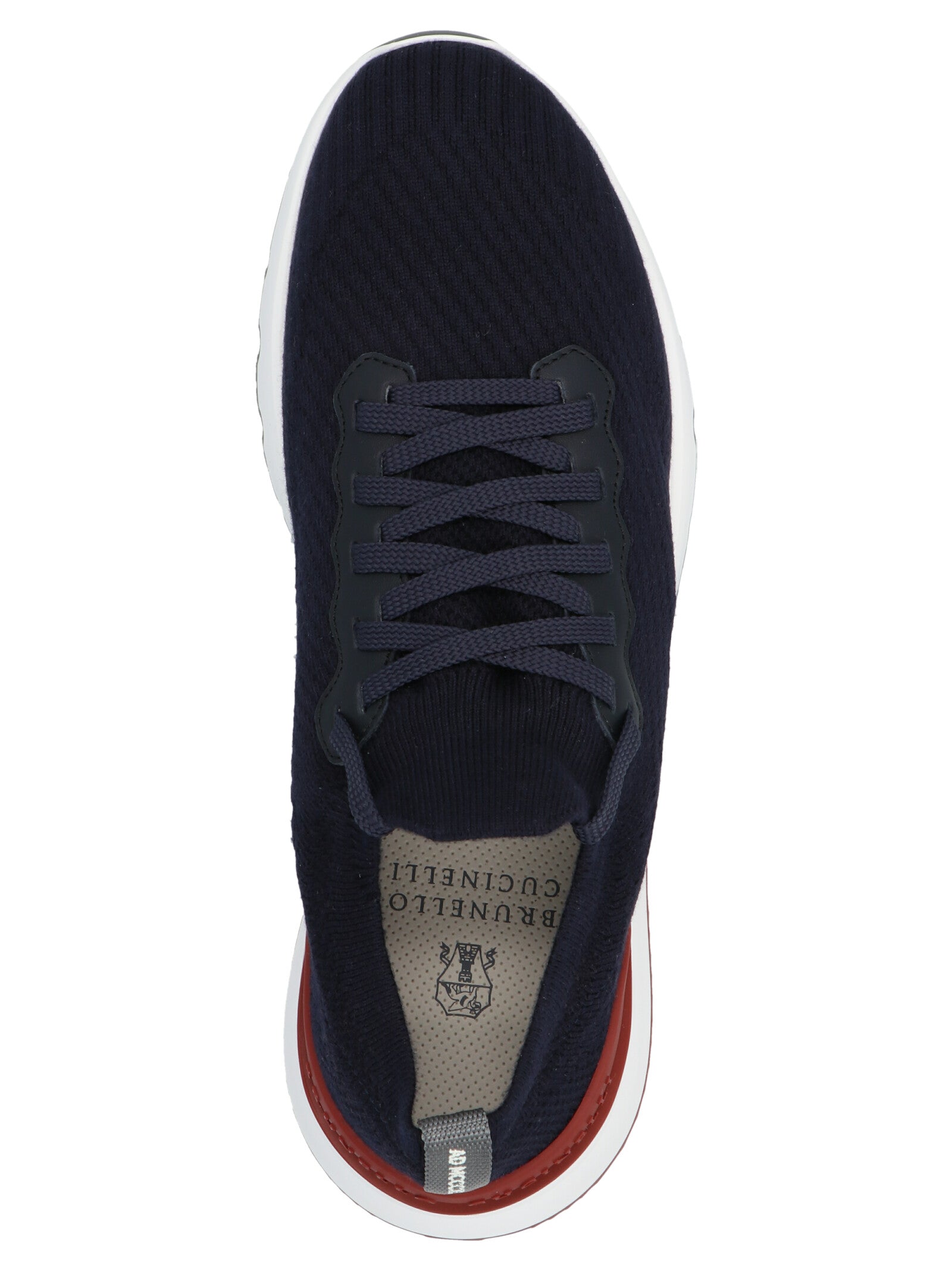 Blue Polyethylene Athletic Sneakers
