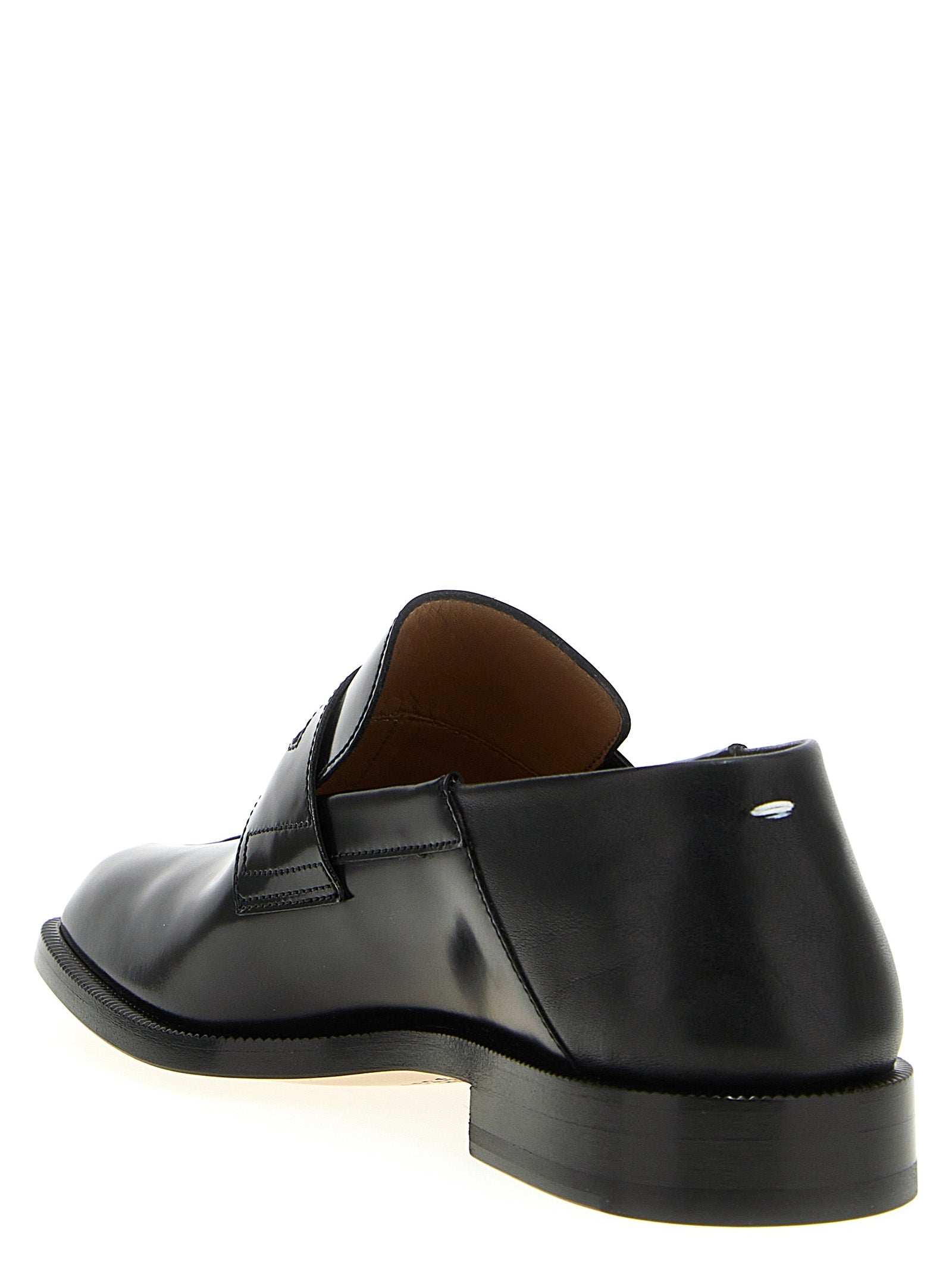 Black Calfskin Slip-On Loafers