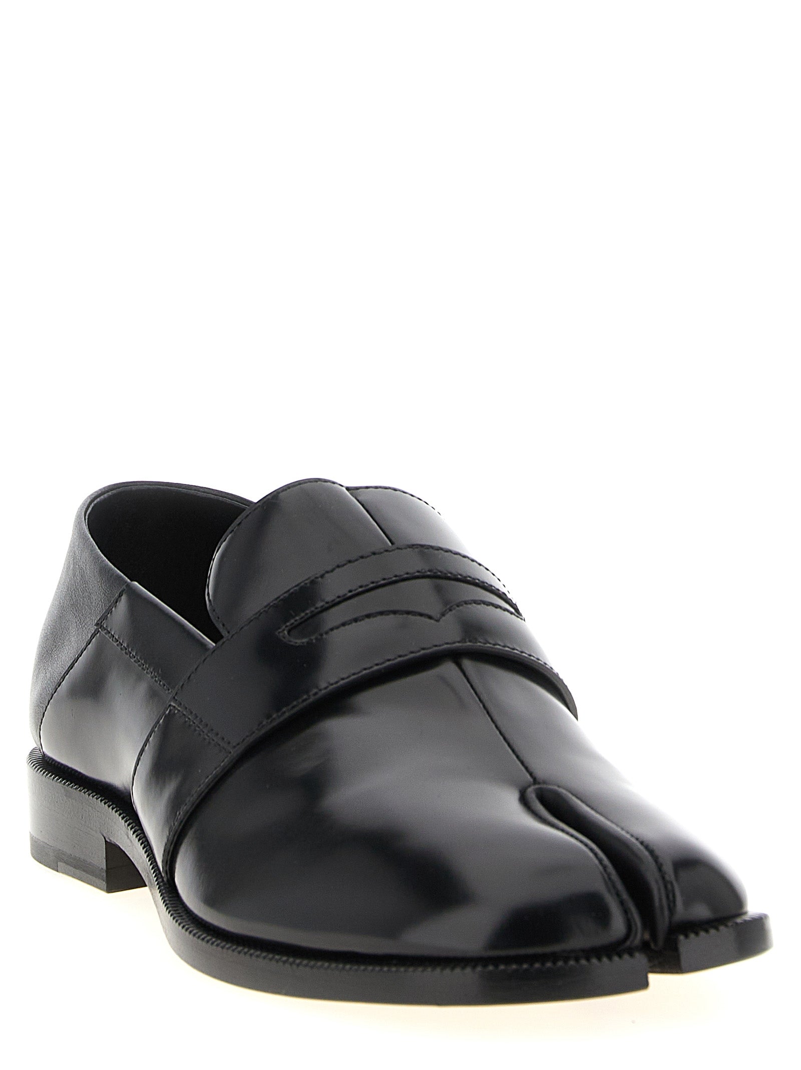 Black Calfskin Slip-On Loafers