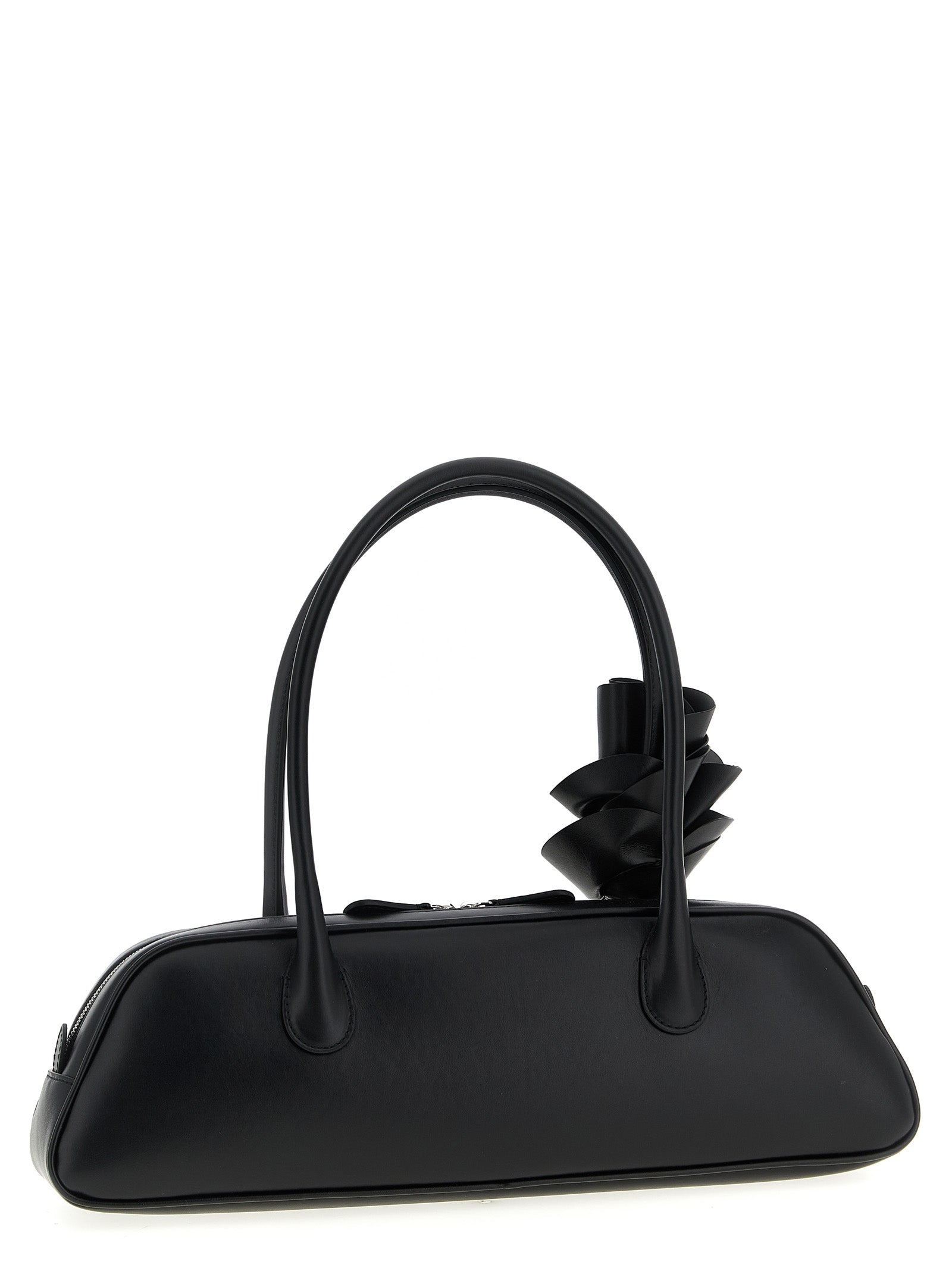 Black Calfskin Shoulder Bag