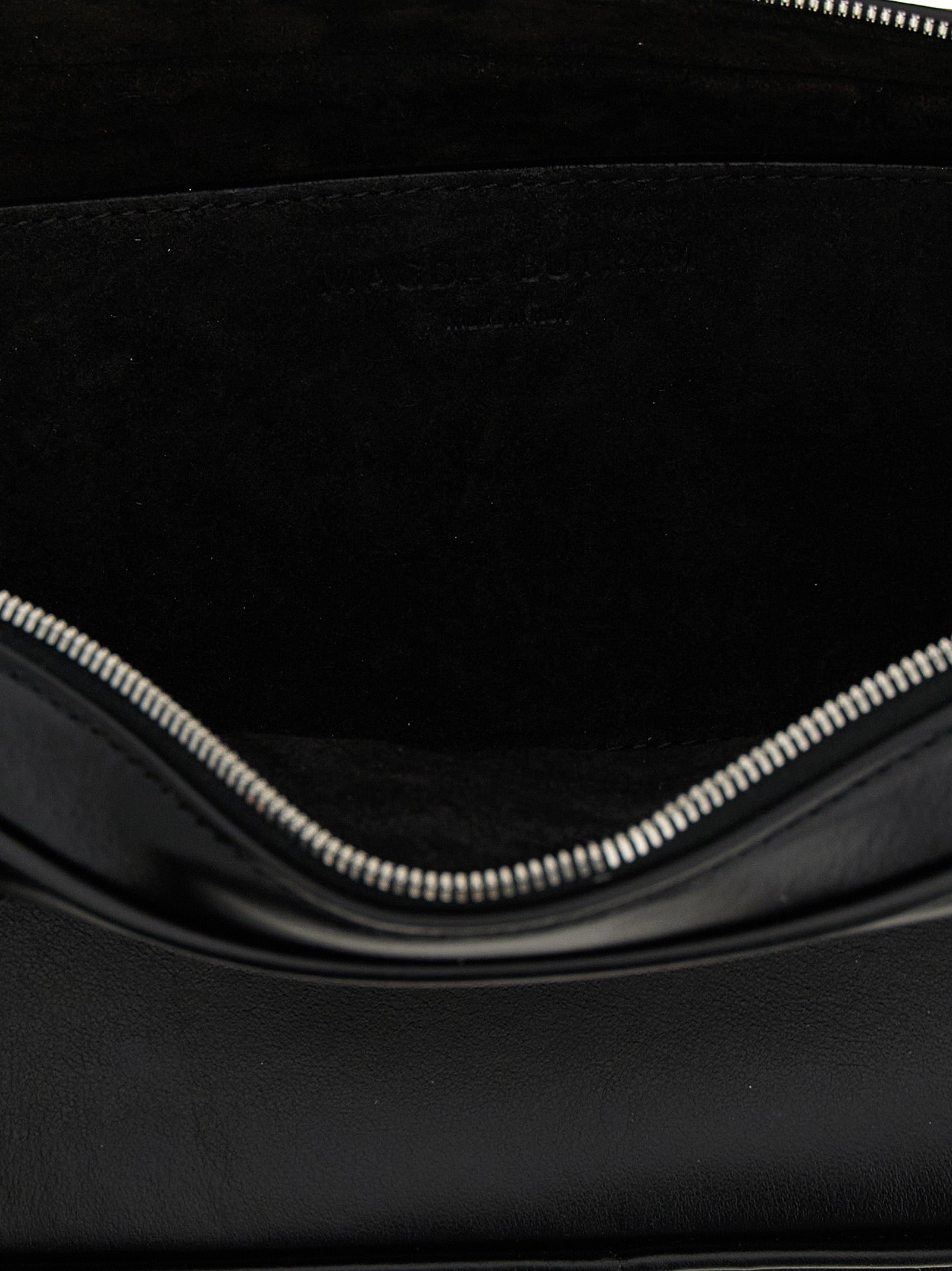Black Calfskin Shoulder Bag