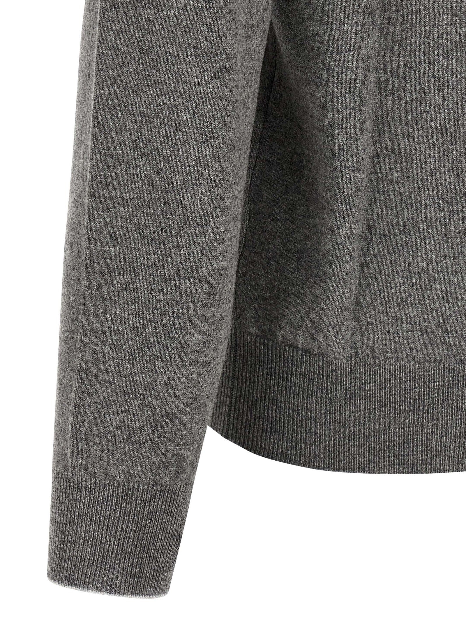 Gray Cashmere Cardigan