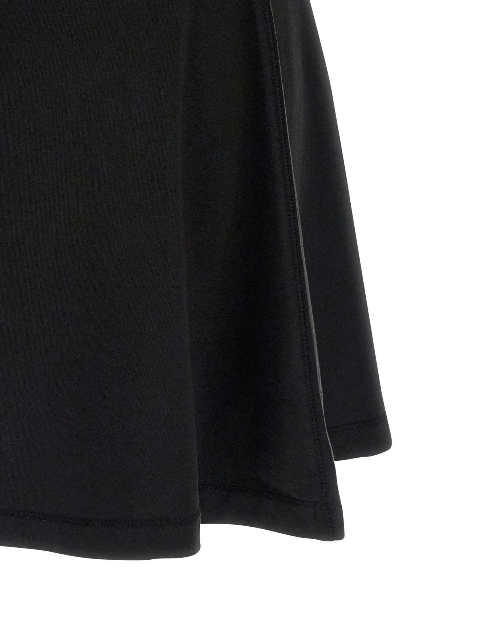 Black Cotton Short Dress