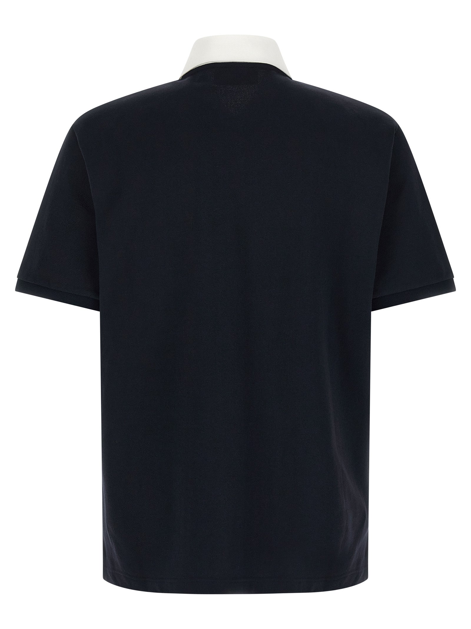 Blue Cotton Polo Shirt