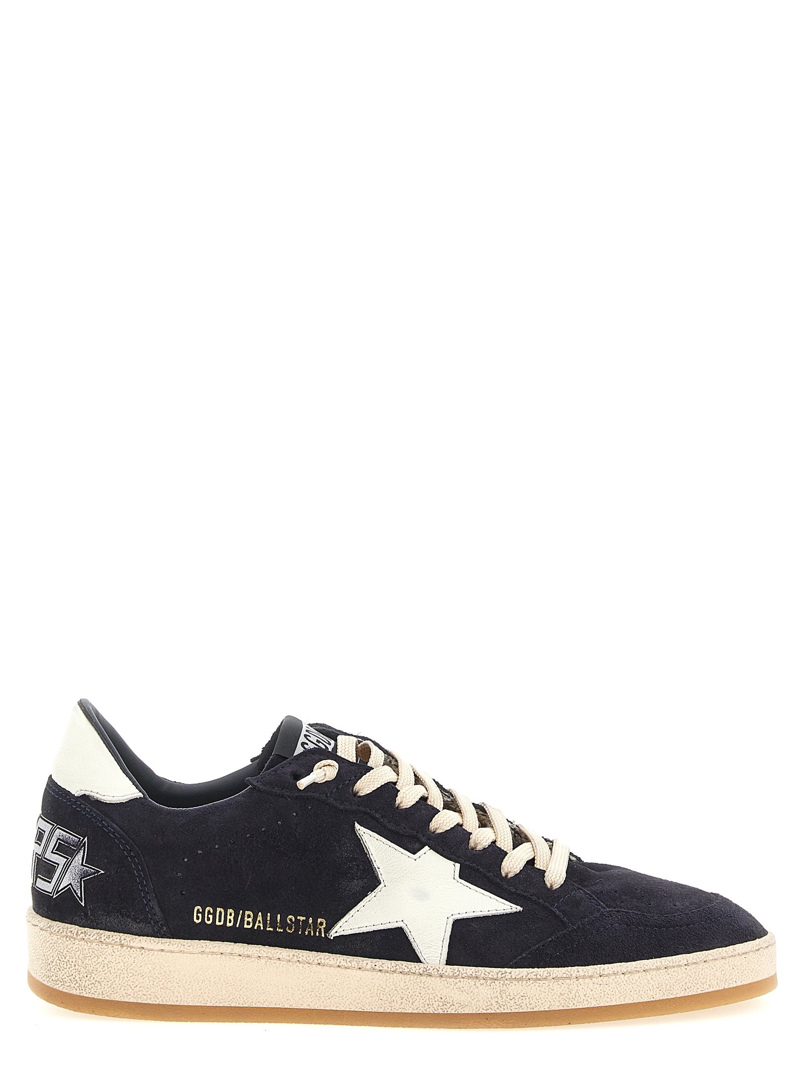 Blue Cowhide Low Top Sneakers
