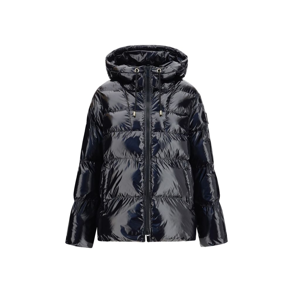 Black Polyamide Full-Length Jacket
