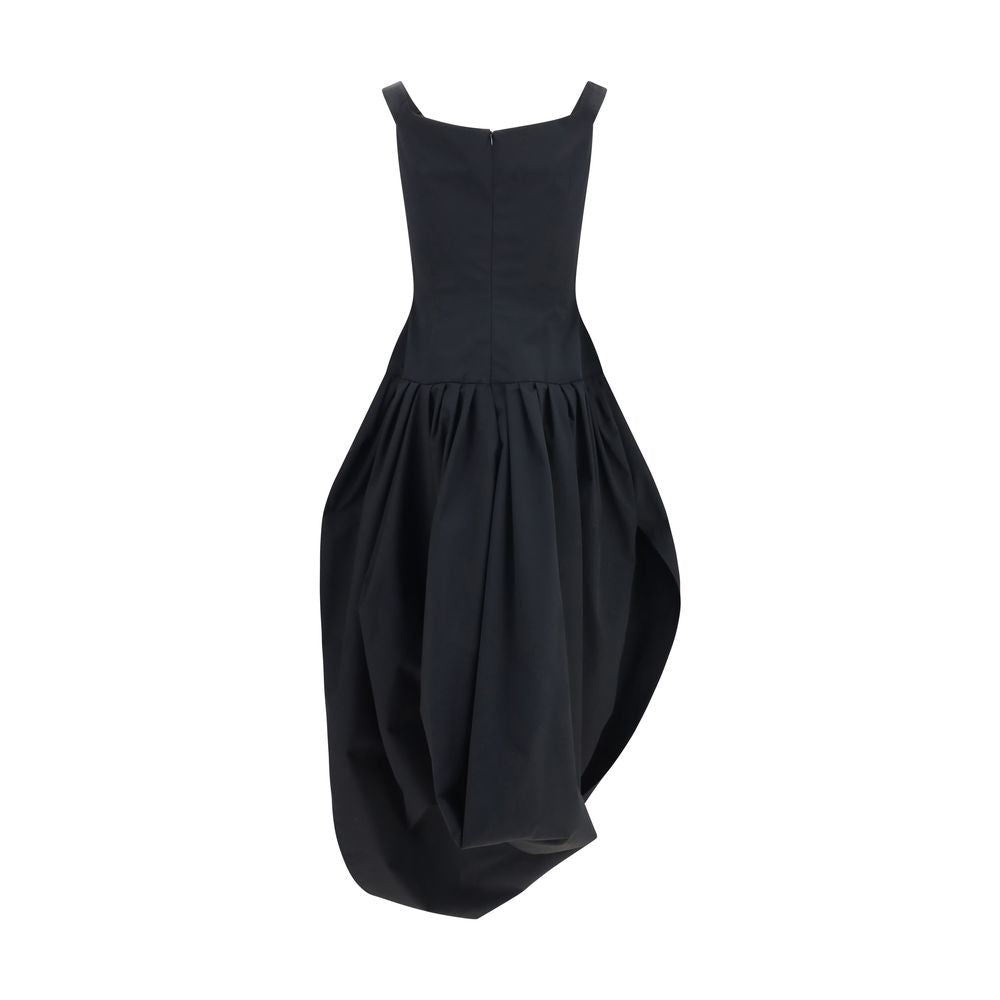 Black Polyester Casual Dress