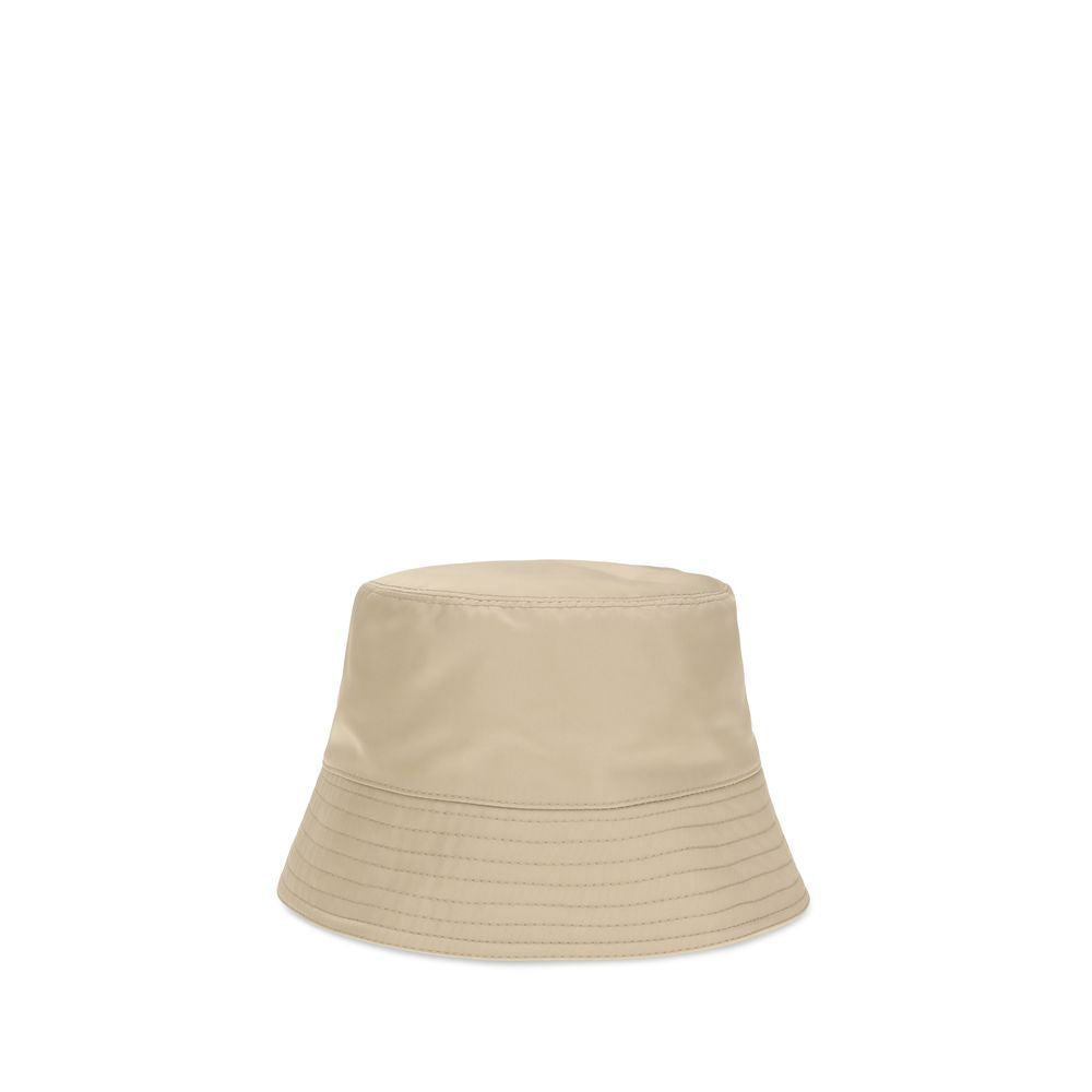 Beige Polyamide Bucket Hat