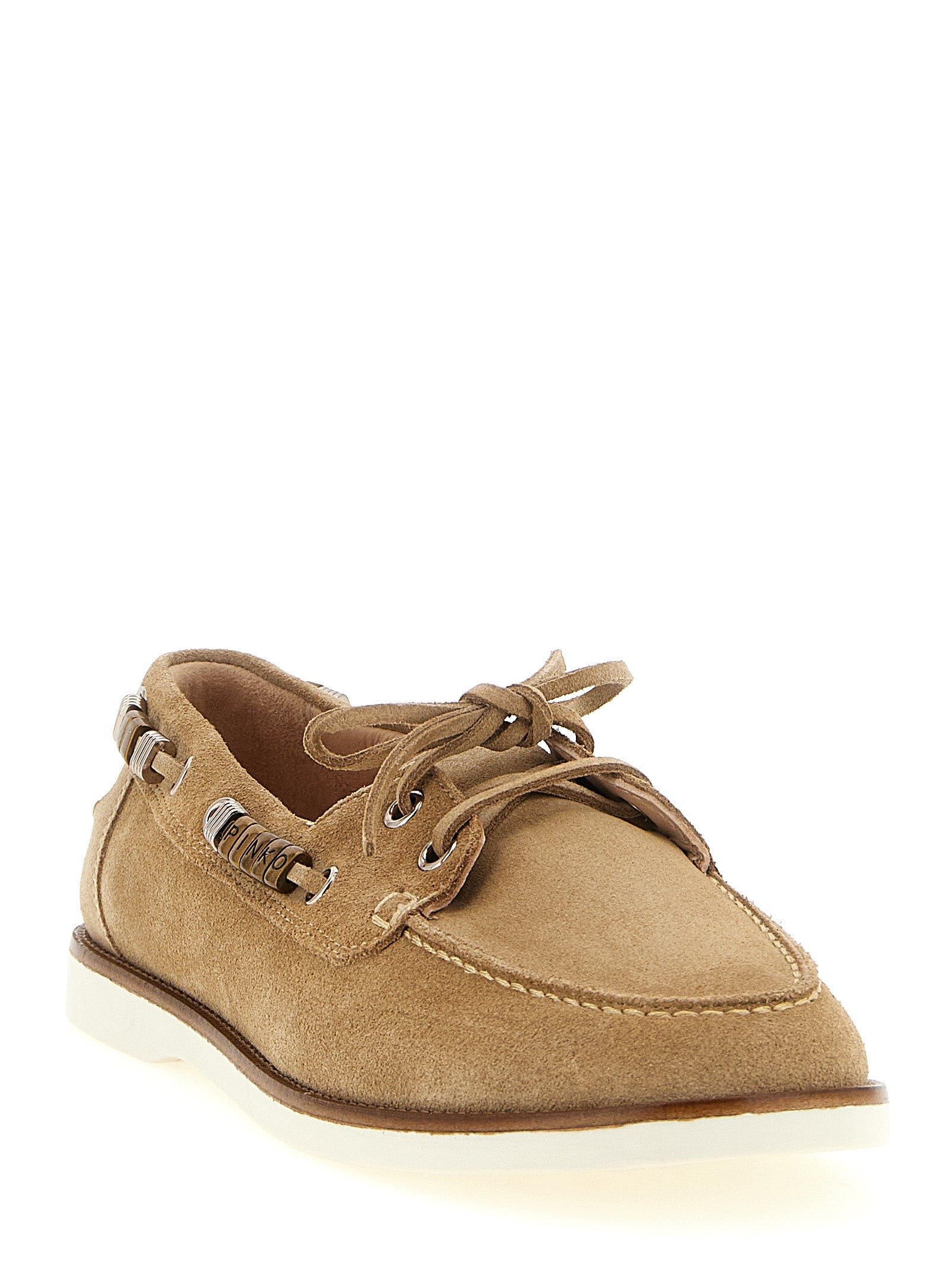 Beige Calfskin Moccassin