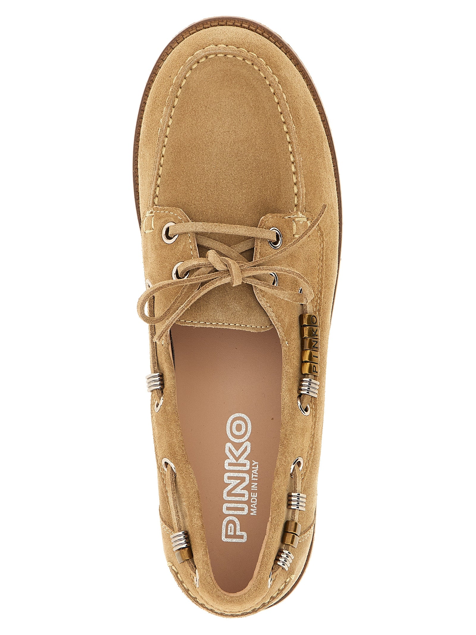 Beige Calfskin Moccassin