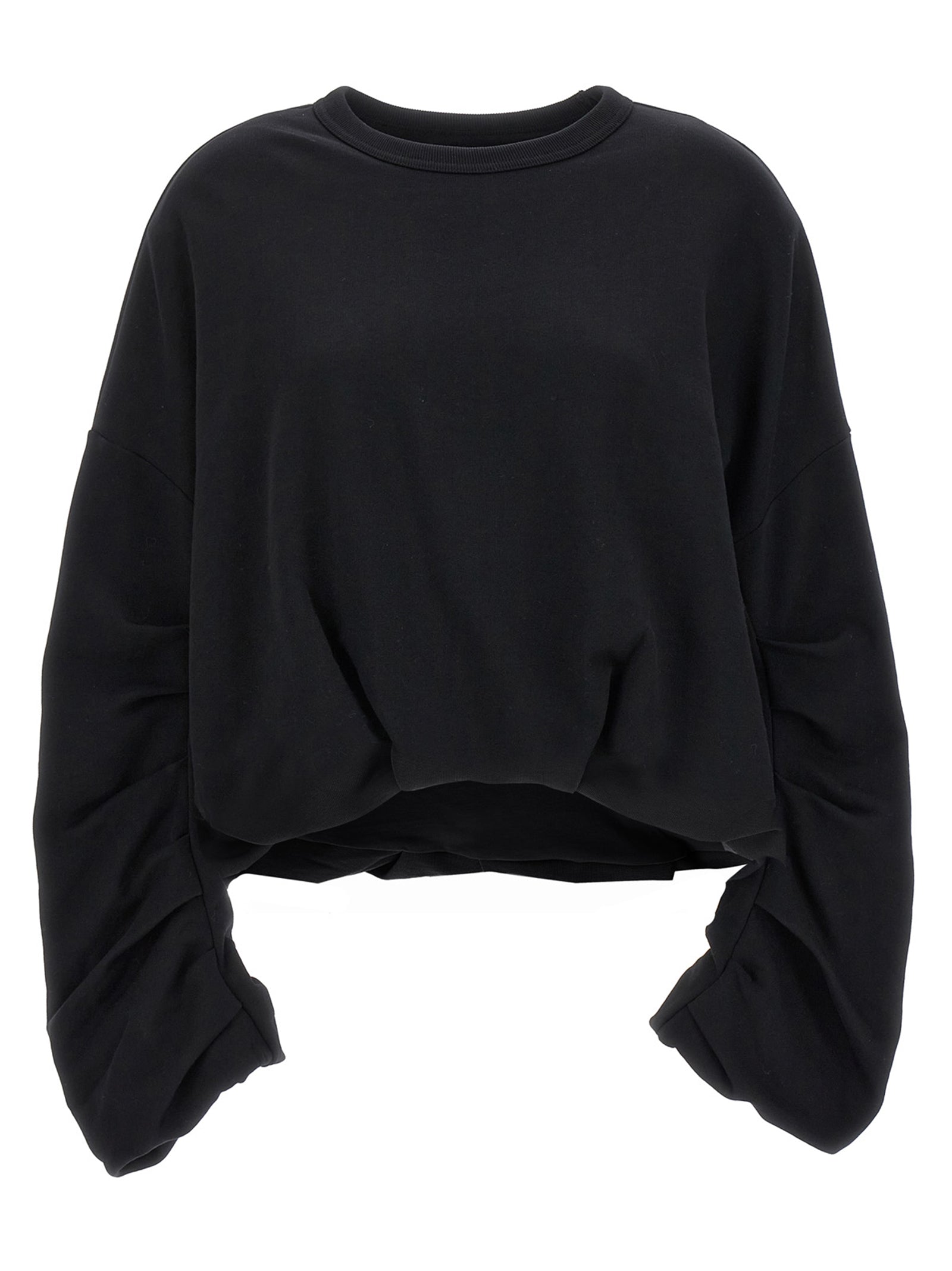 Black Cotton Sweatshirt