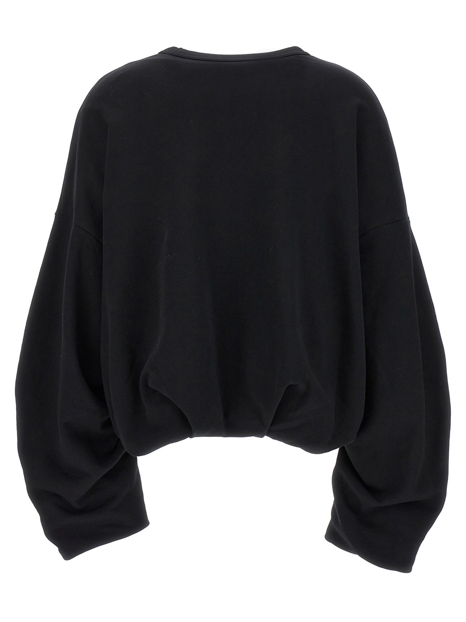Black Cotton Sweatshirt