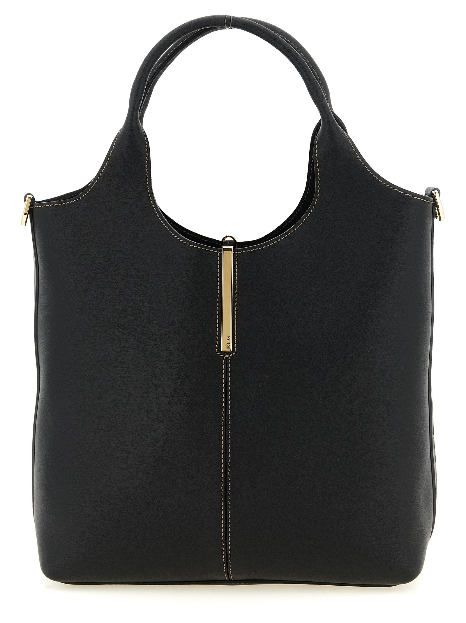 Black Calfskin Tote Bag