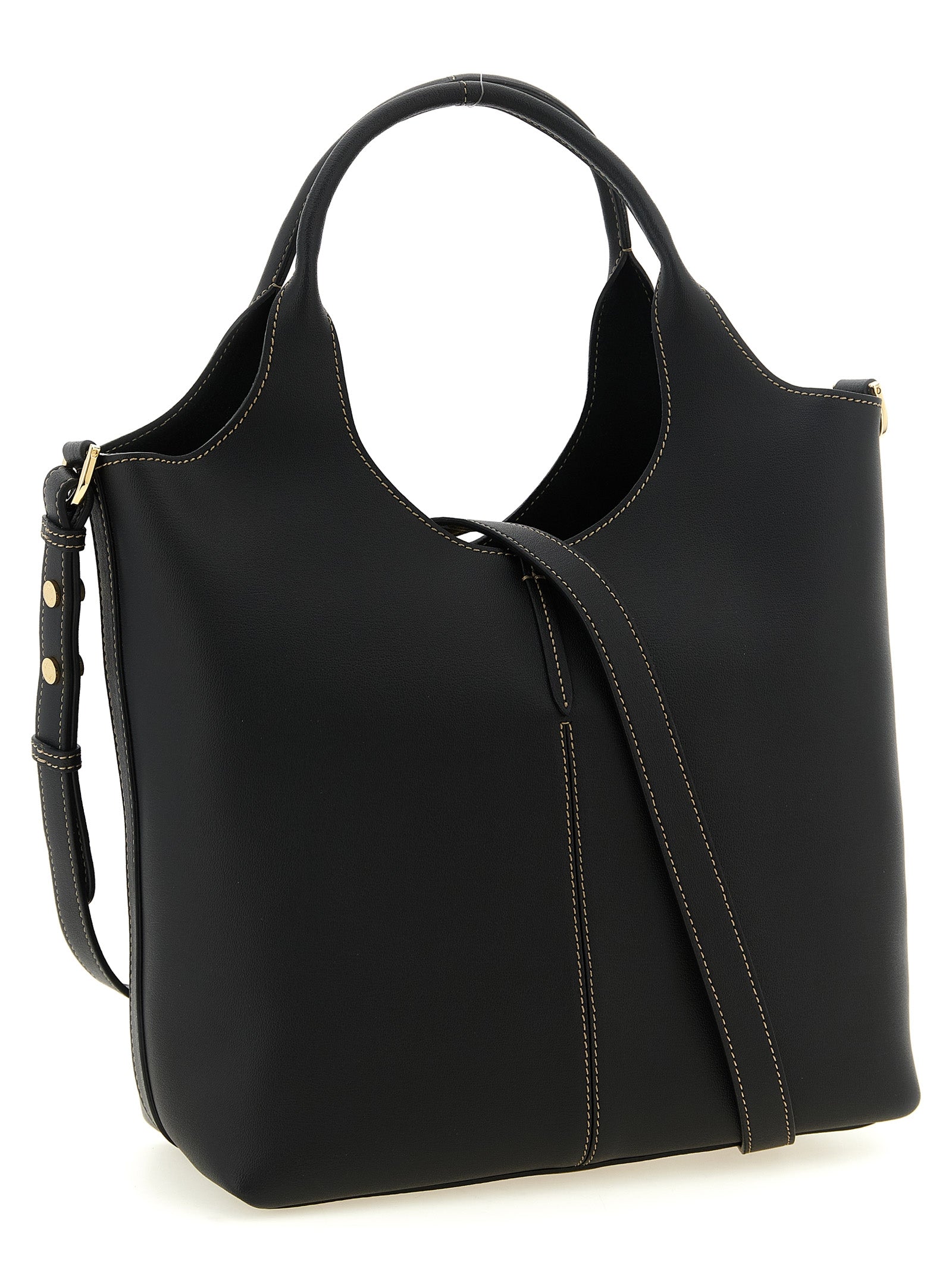 Black Calfskin Tote Bag