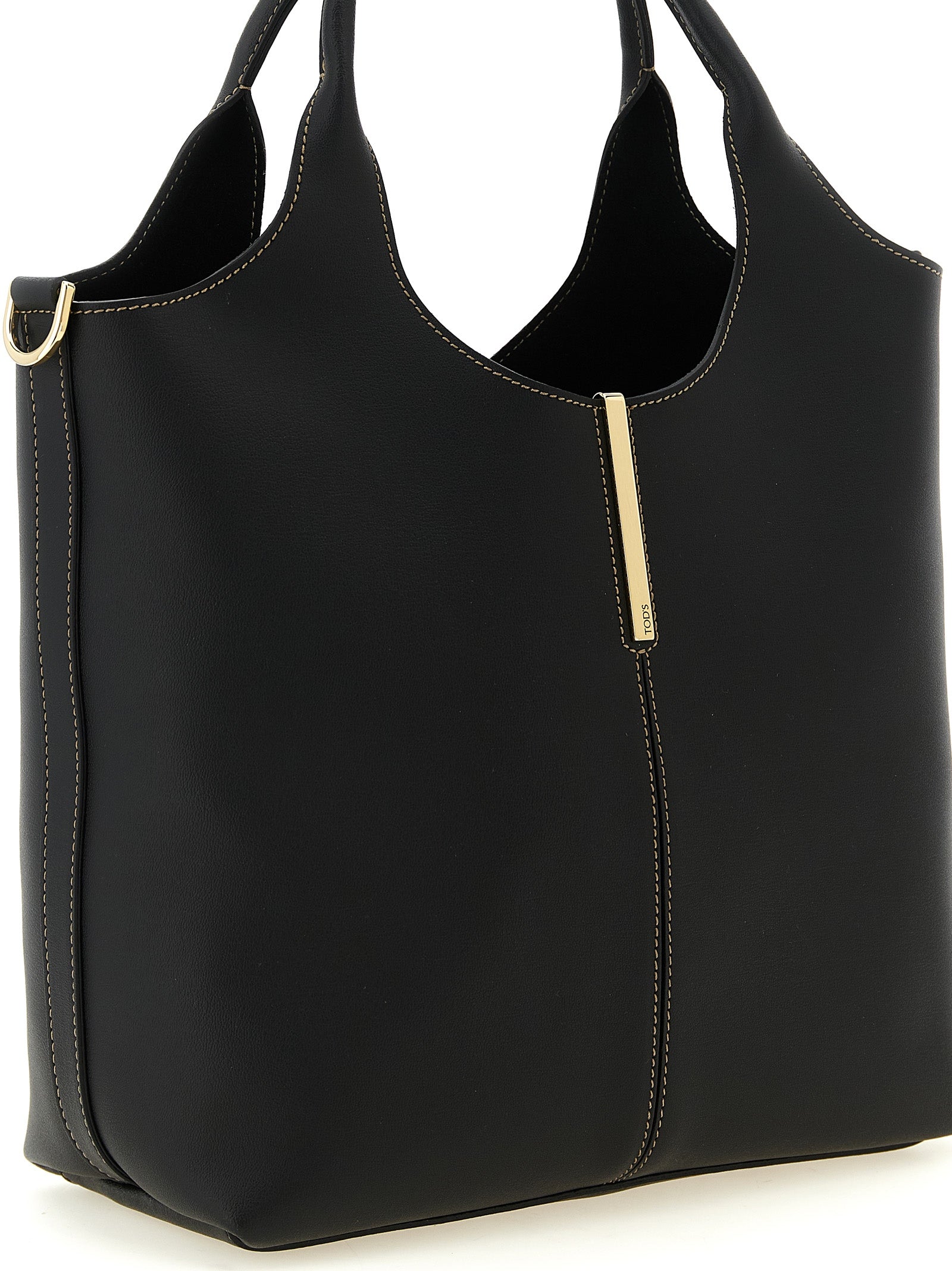 Black Calfskin Tote Bag