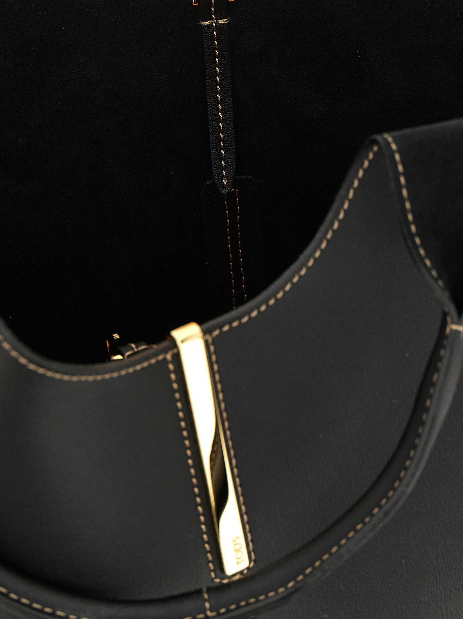 Black Calfskin Tote Bag
