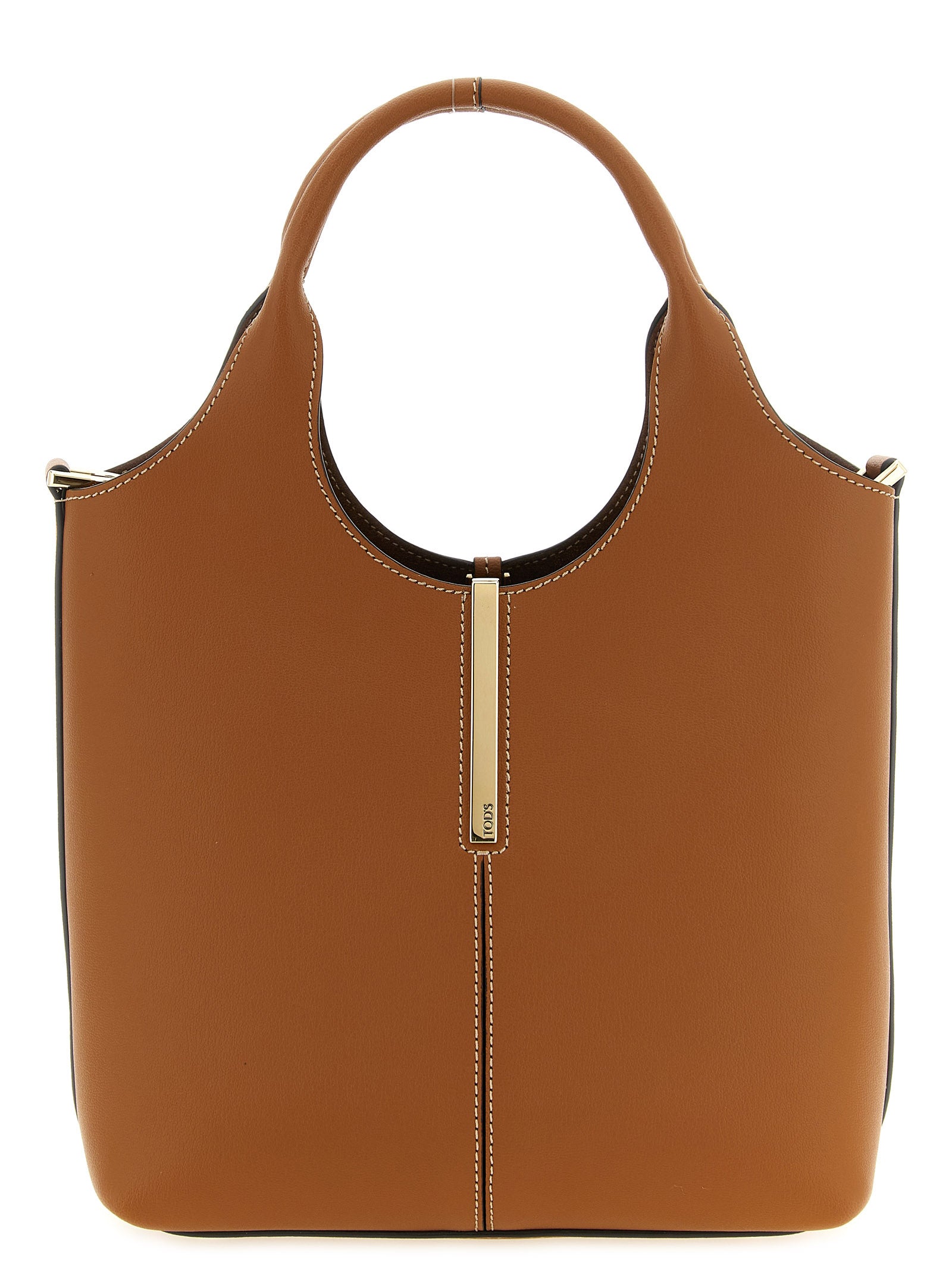 Brown Calfskin Tote Bag