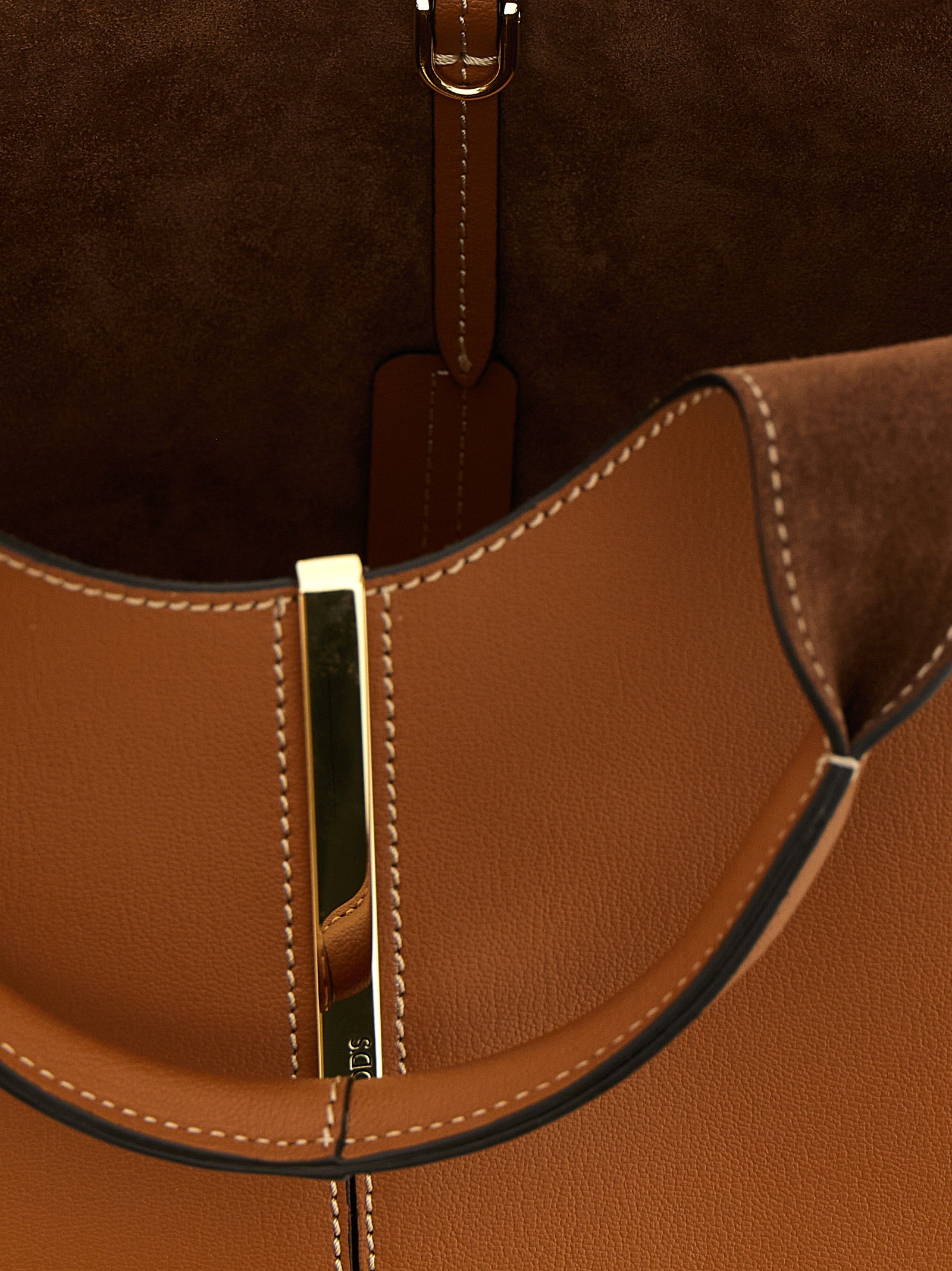 Brown Calfskin Tote Bag