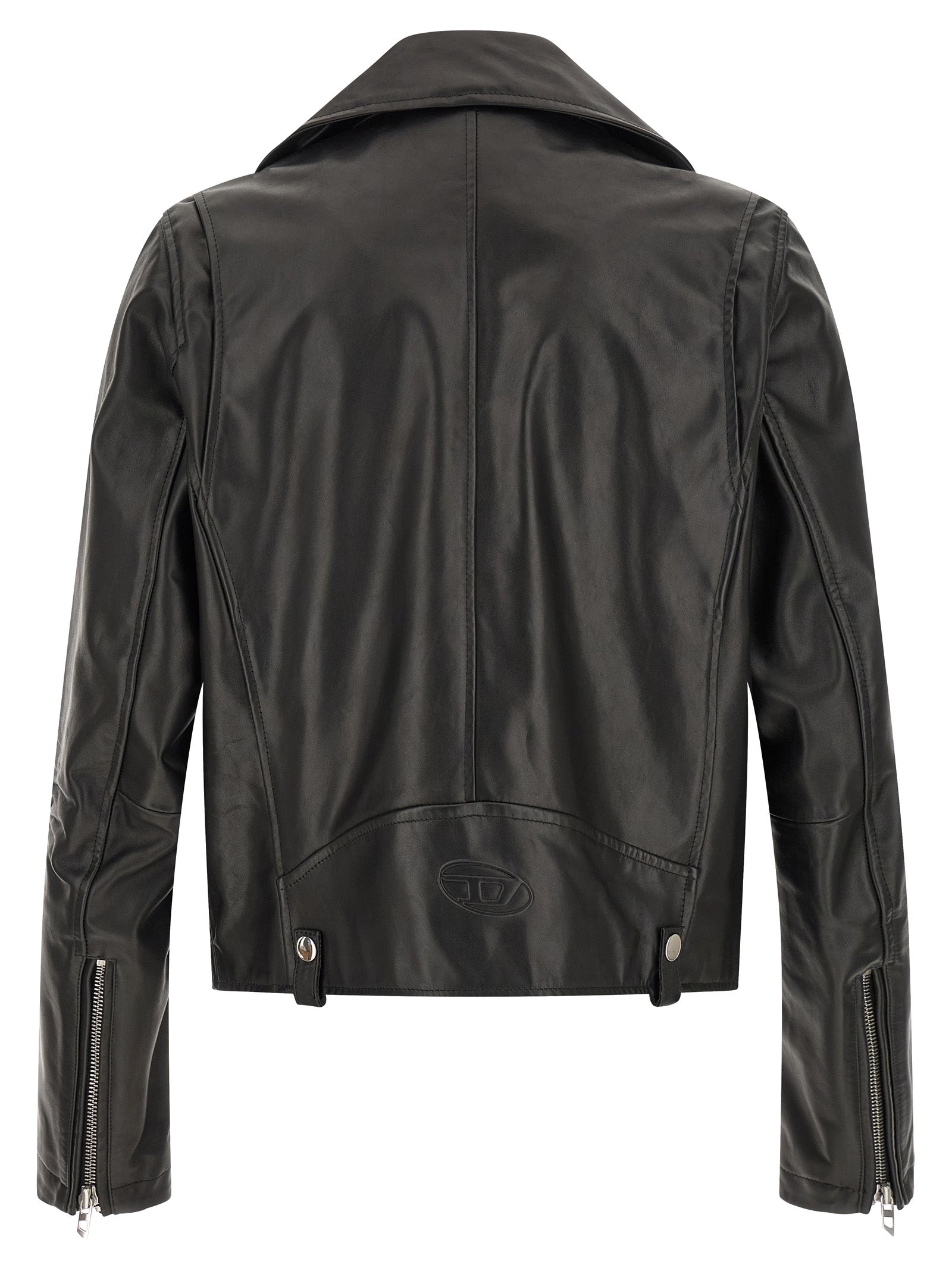 Black Cowhide Leather Jacket