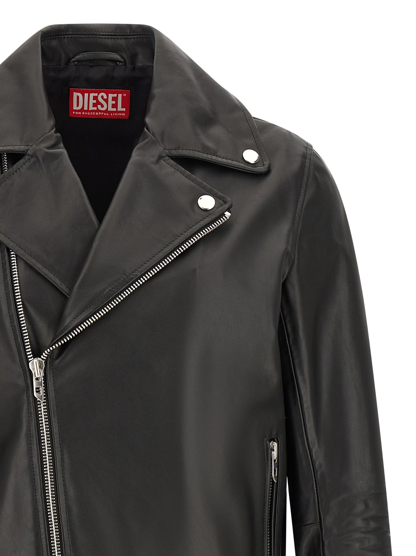 Black Cowhide Leather Jacket