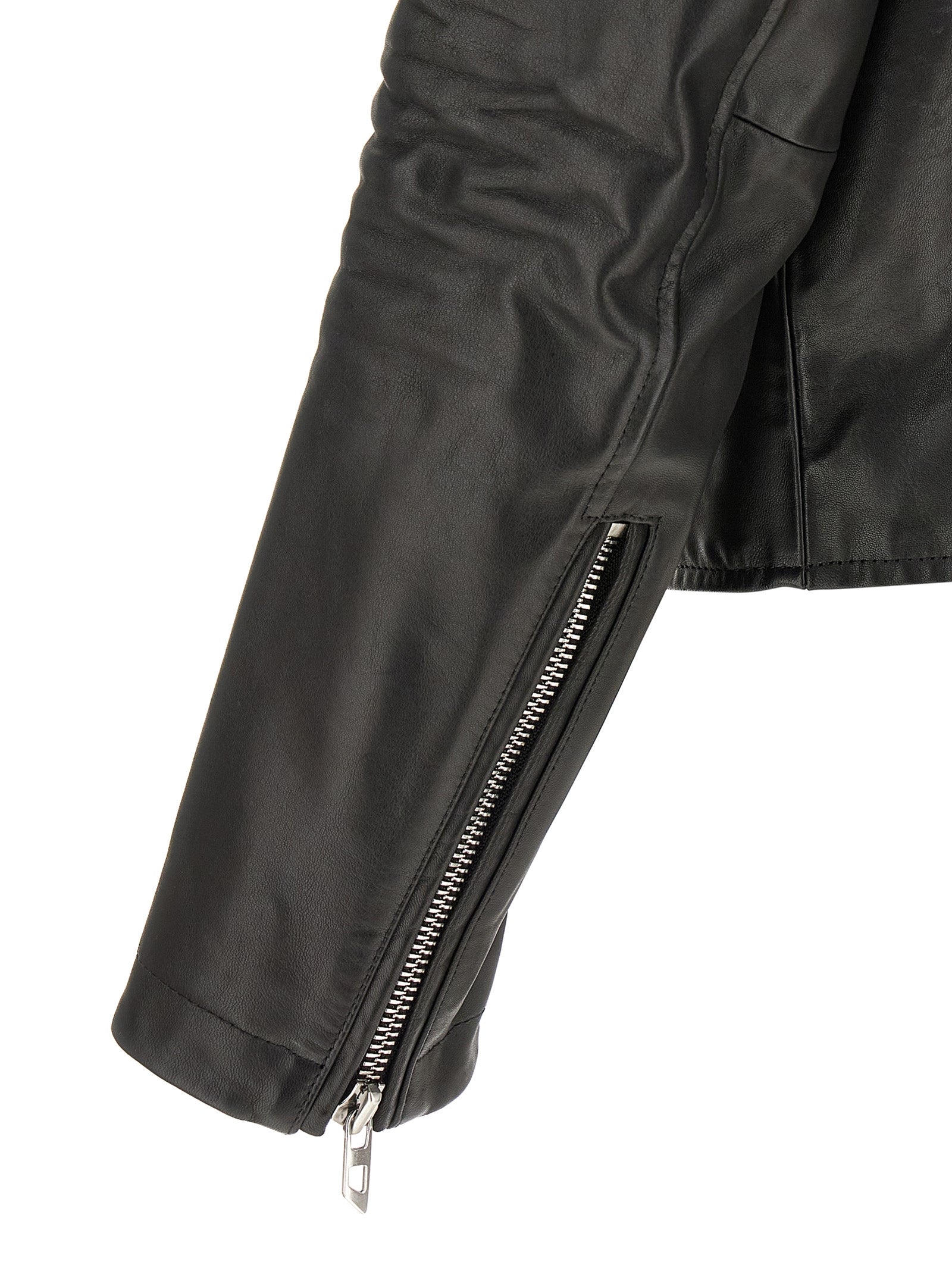 Black Cowhide Leather Jacket