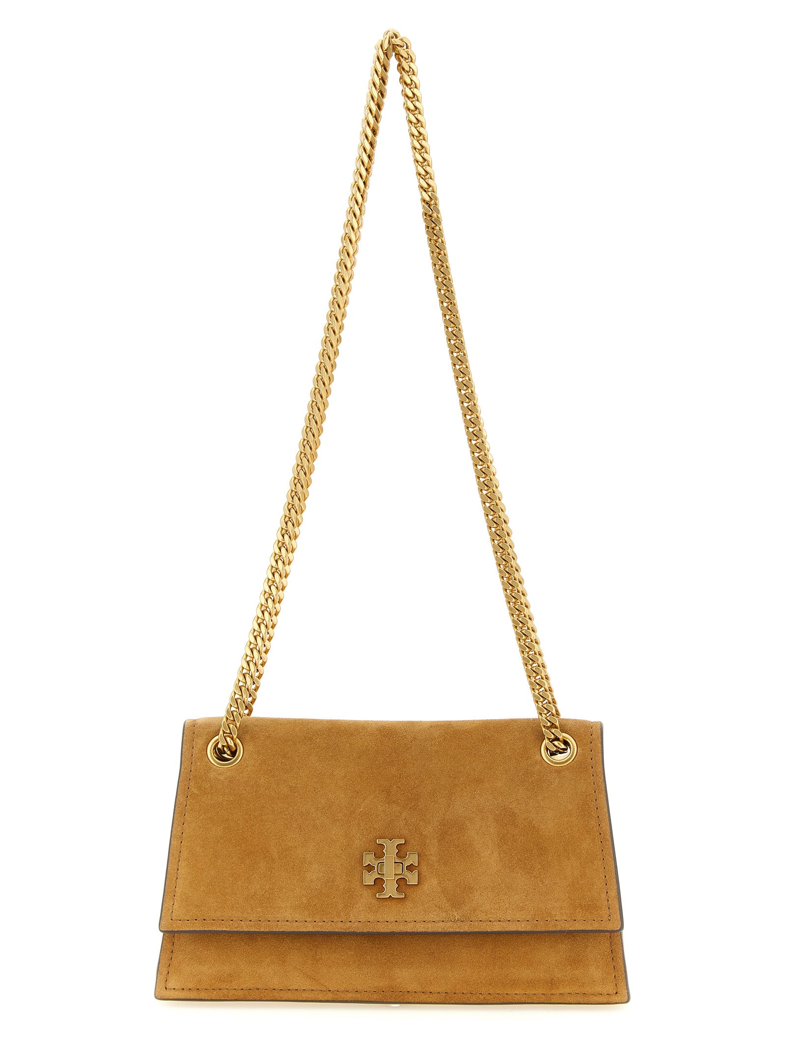 Brown Calfskin Shoulder Bag