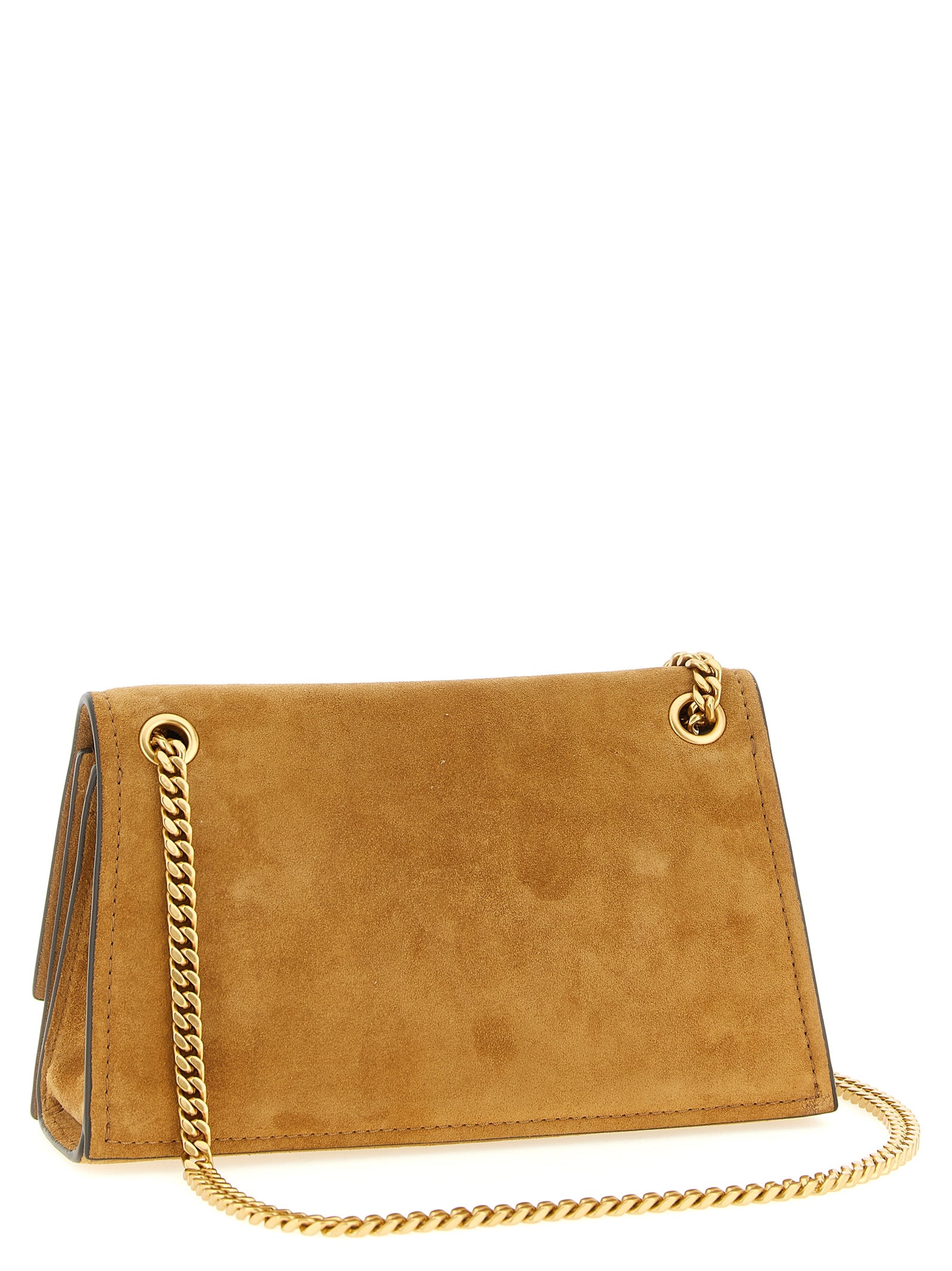 Brown Calfskin Shoulder Bag