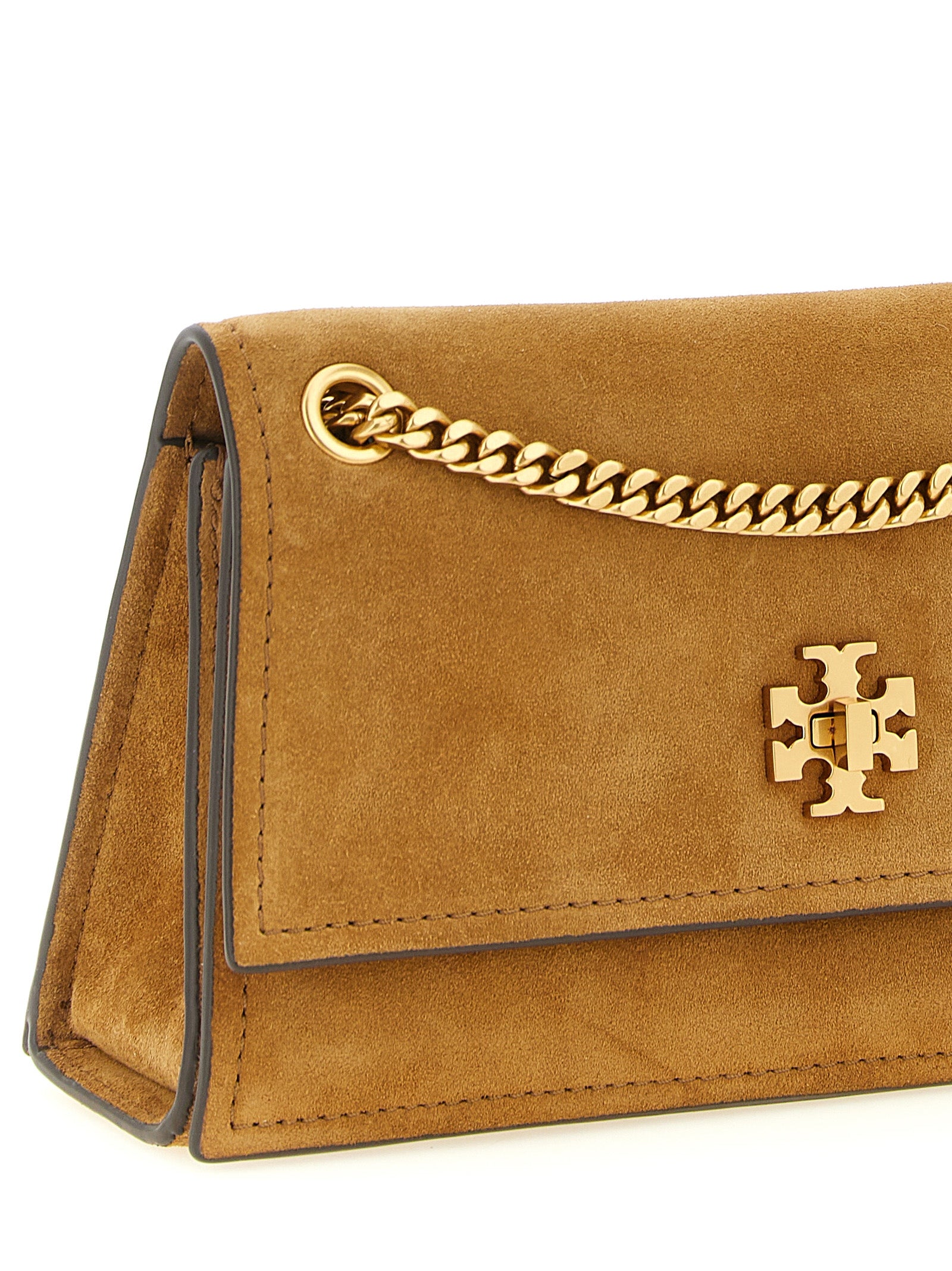 Brown Calfskin Shoulder Bag