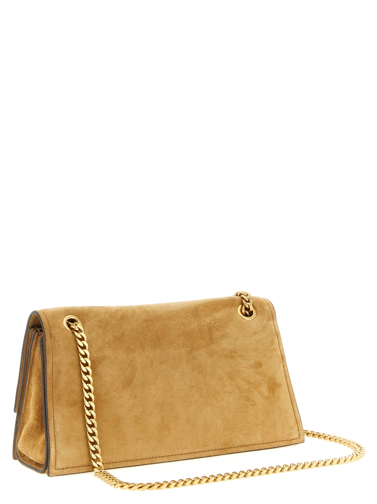 Brown Calfskin Shoulder Bag