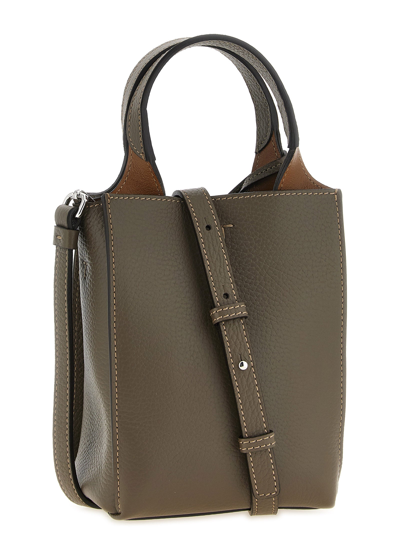 Bicolor Calfskin Handbag