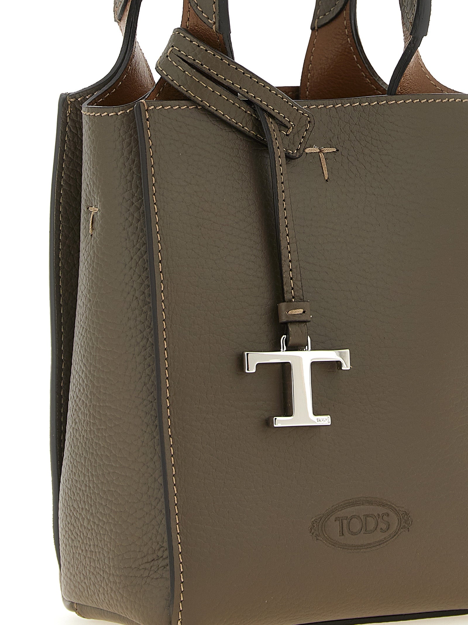 Bicolor Calfskin Handbag