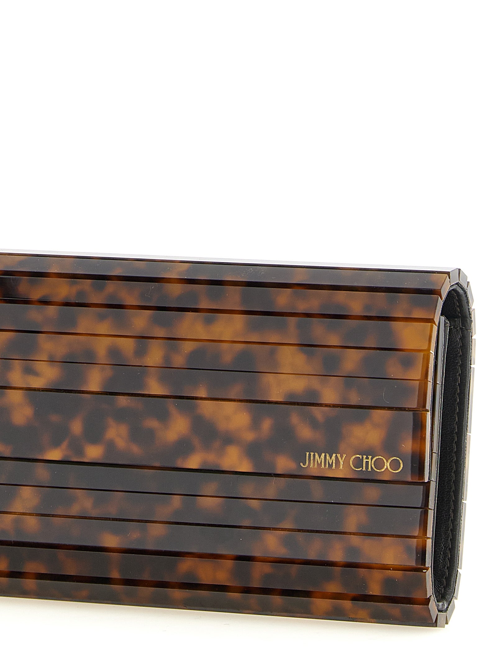 Beige Polyester Clutch Bag