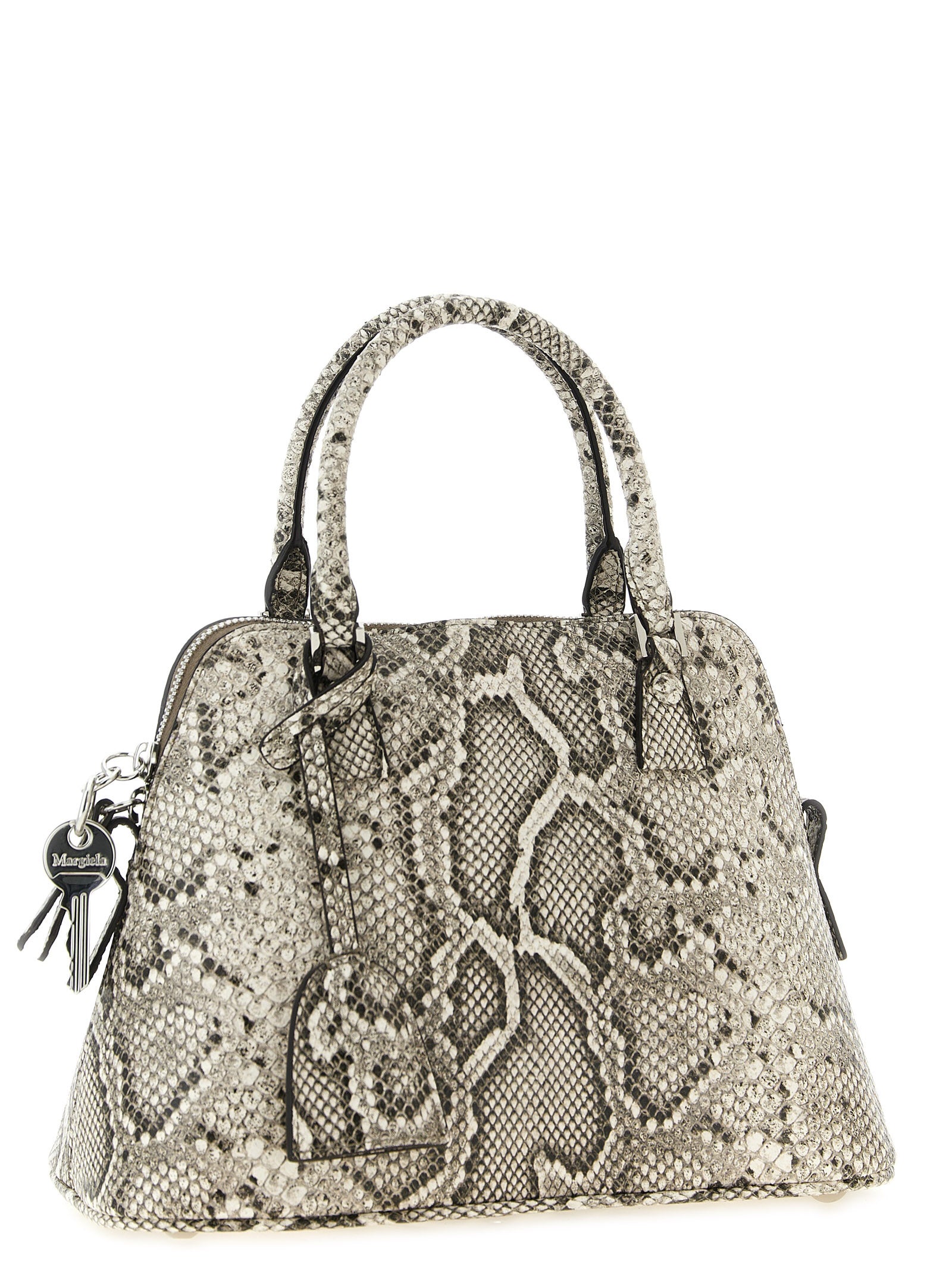 Gray Goatskin Shoulder Bag