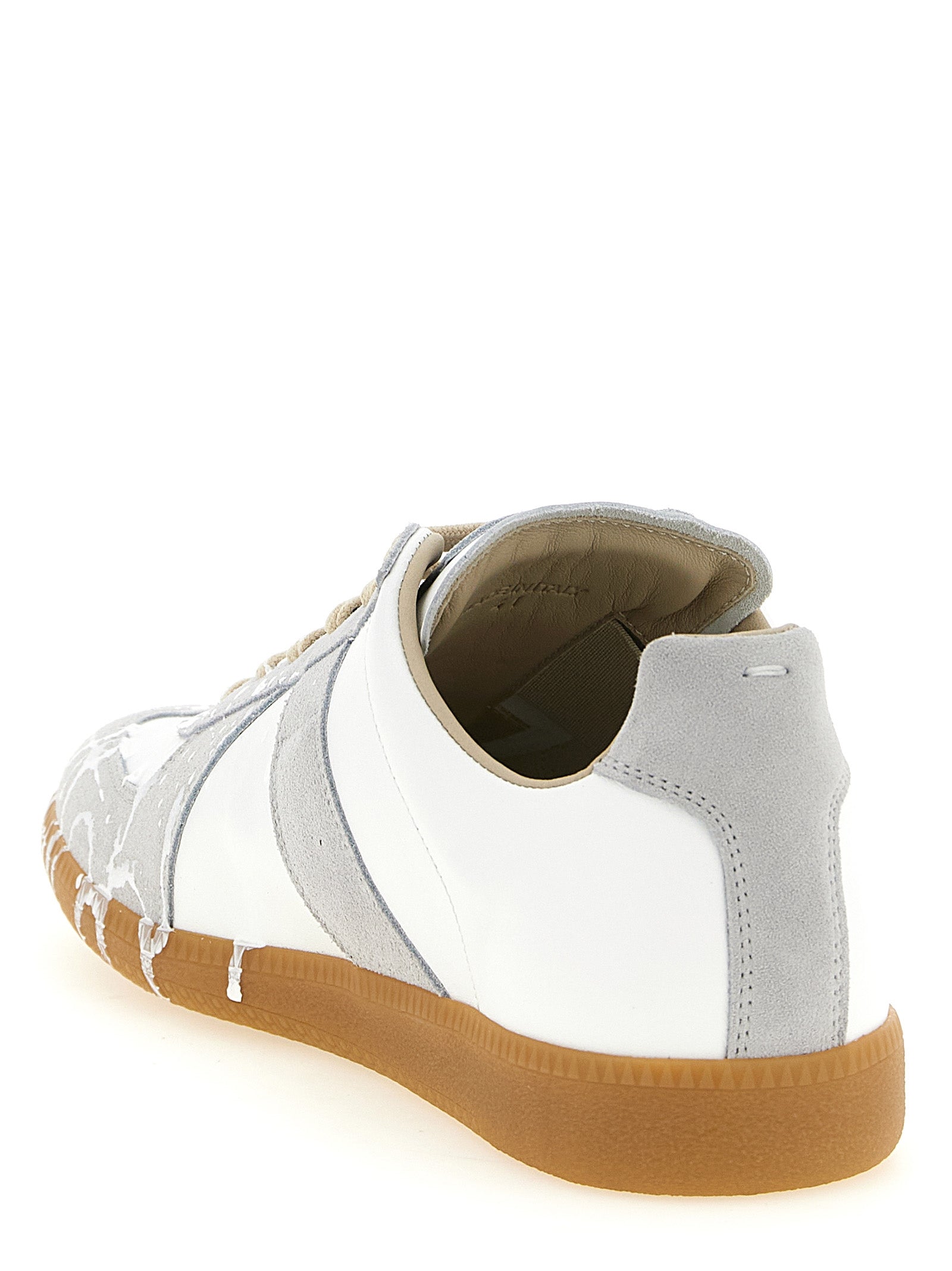 Gray Calfskin Low Top Sneakers