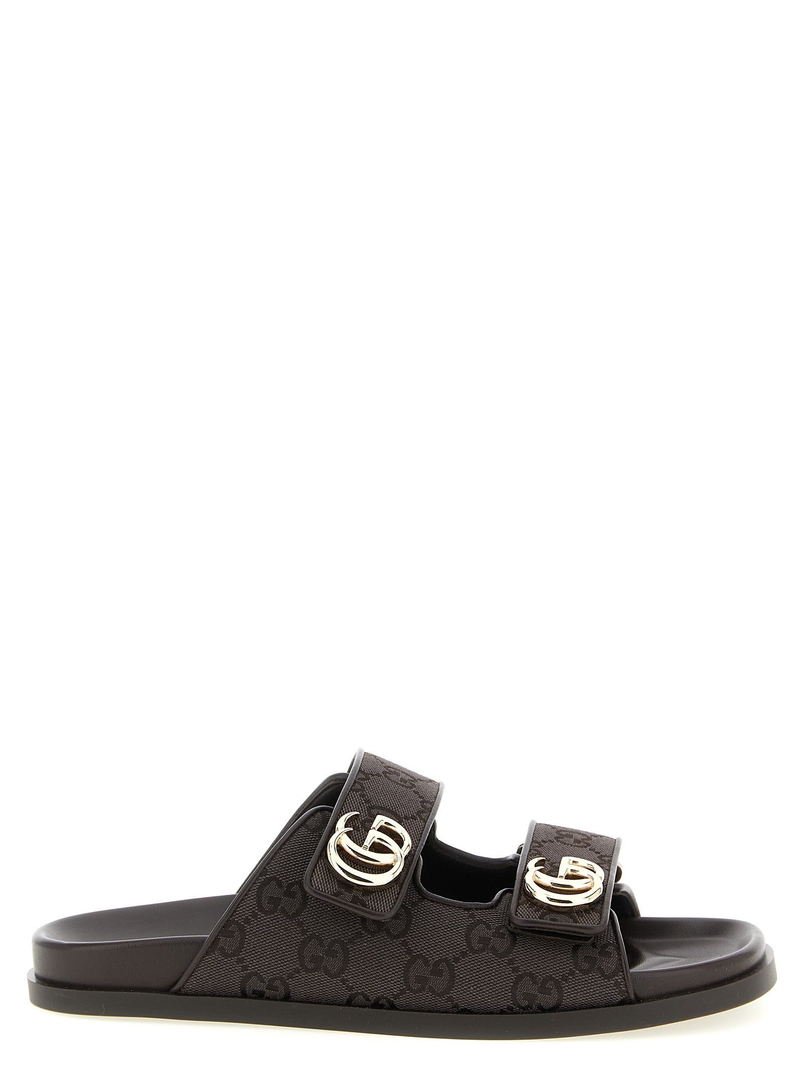 Brown Cotton Slides